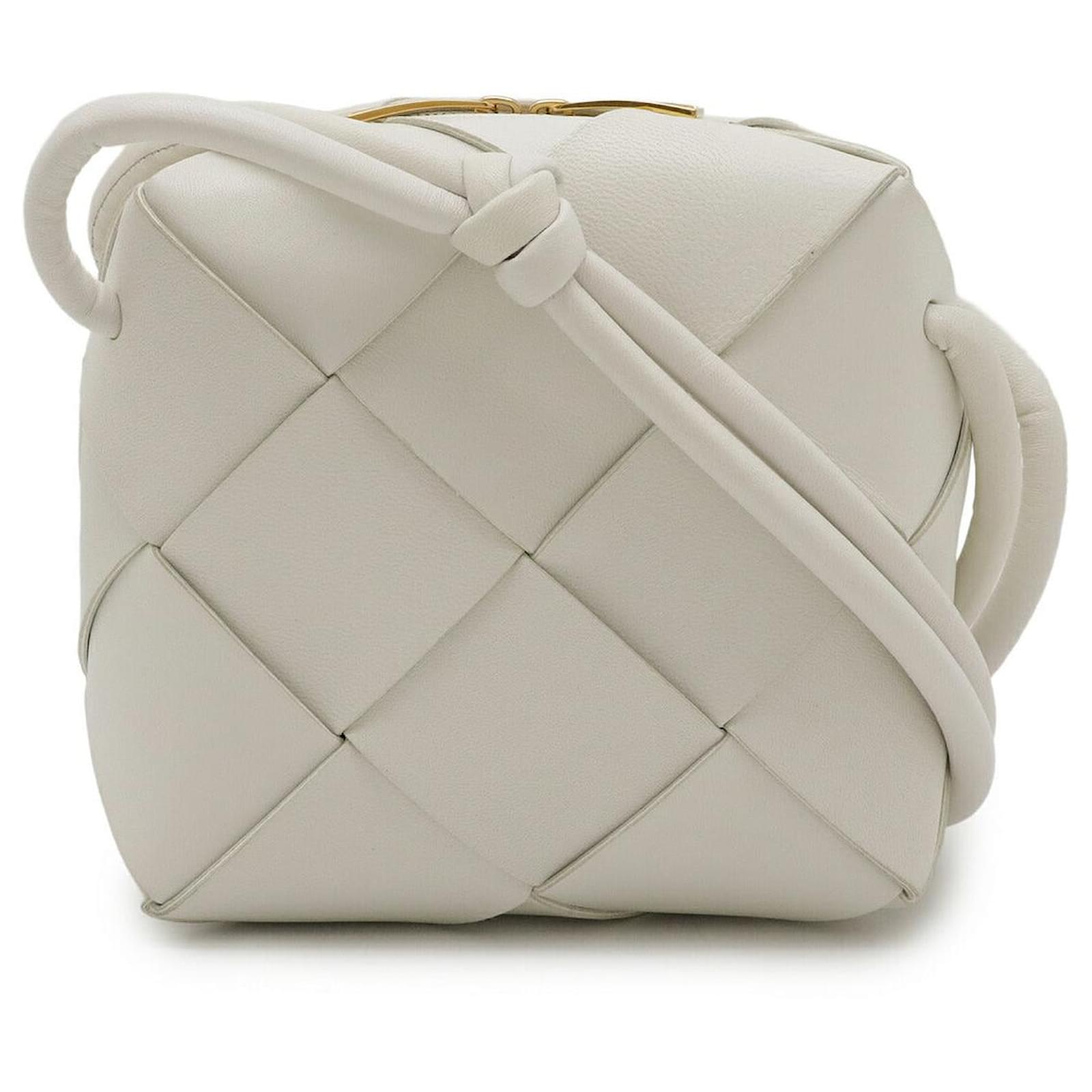Bottega Veneta Cassette Leather Shoulder Bag White  ref.2324015
