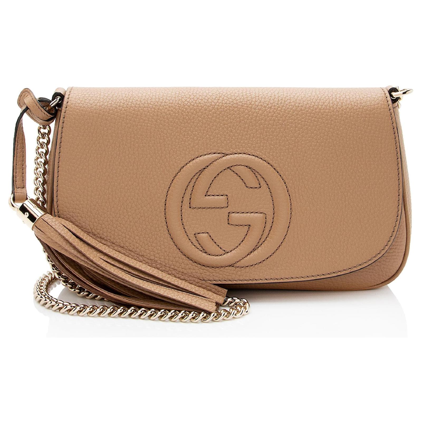 Gucci Leather Soho Medium Flap Bag Brown  ref.2323818