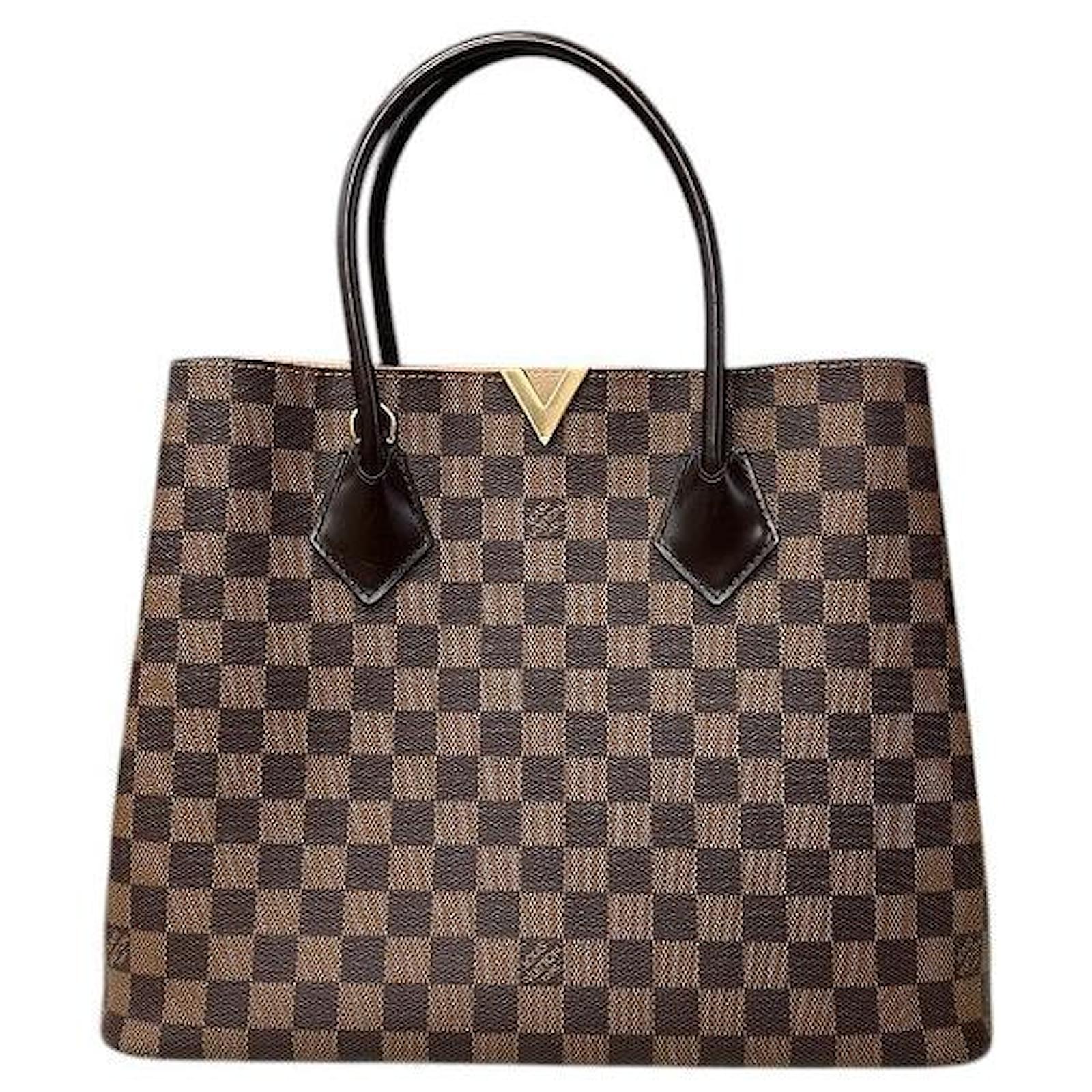 Louis Vuitton Kensington Damier Handbag Brown Cloth  ref.2323814