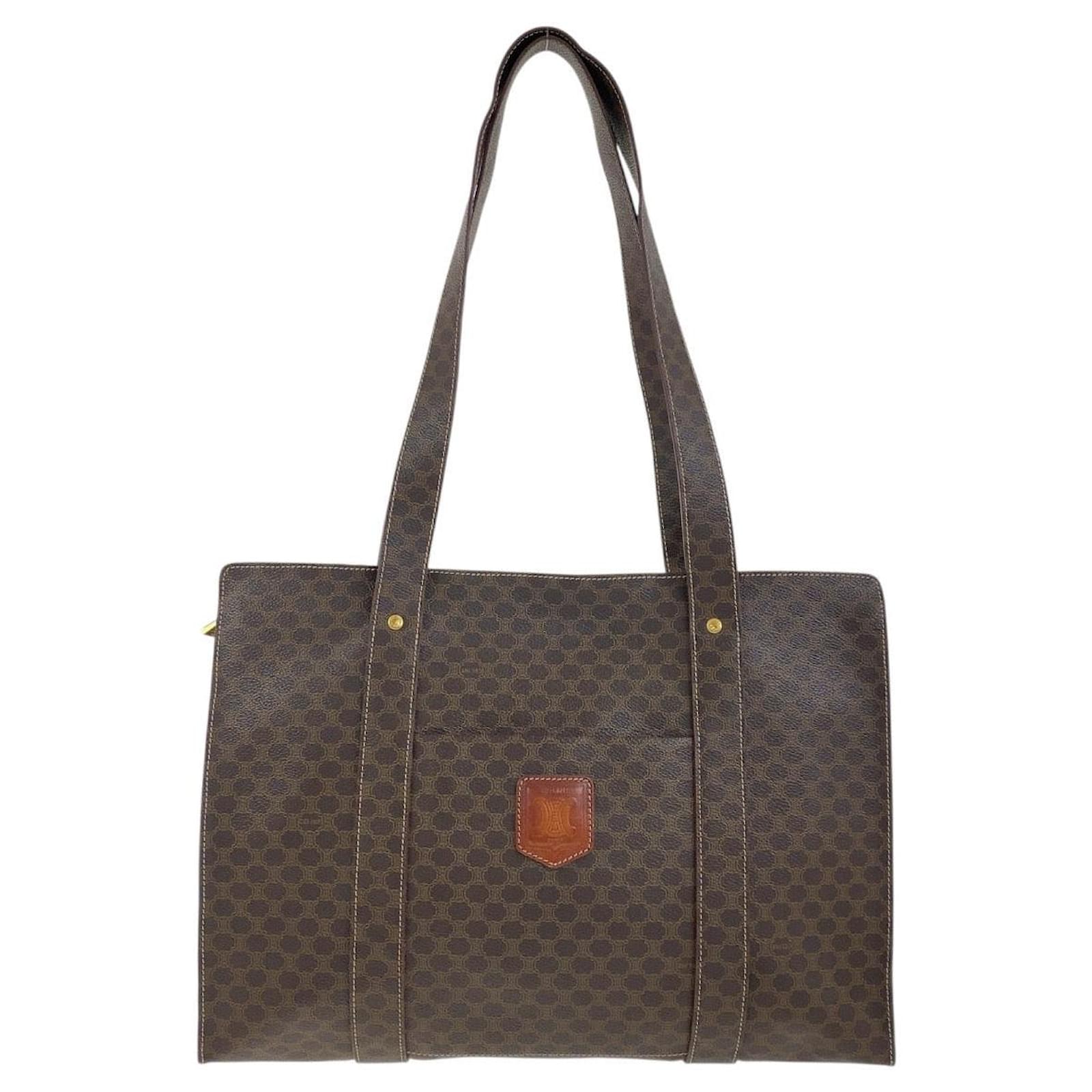 Céline Celine Macadam PVC 2way bag Metallic Bronze Cloth  ref.2323812