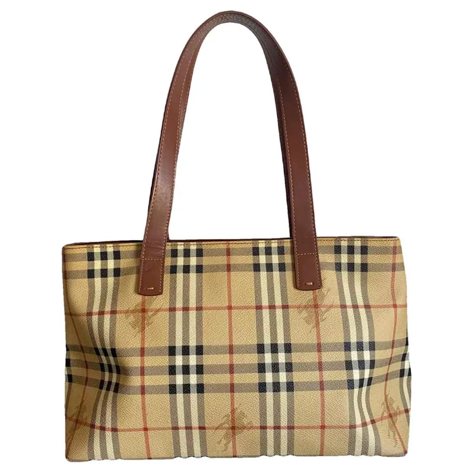 Burberry Handbags Beige Fur  ref.2323669