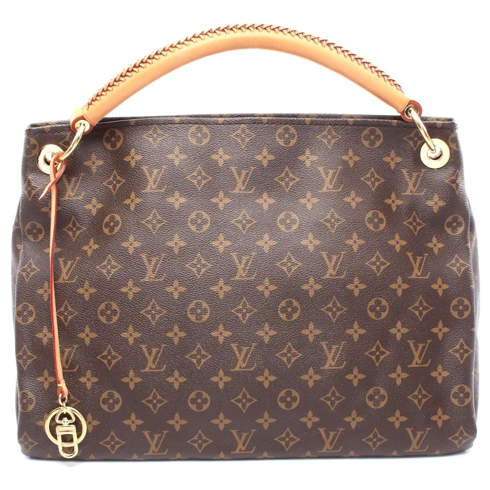 Louis Vuitton Artsy MM Monogram Shoulder Bag Brown Cloth  ref.2323736