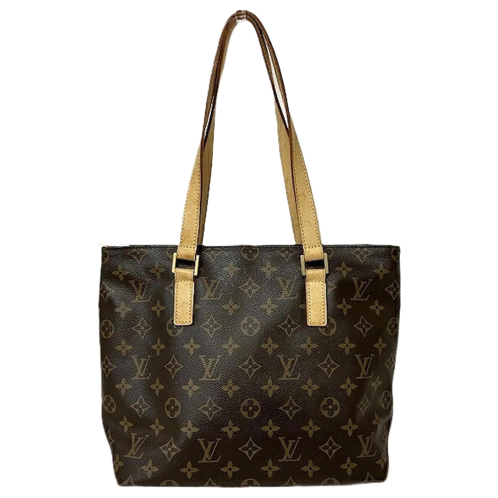 Louis Vuitton Cabas Piano Monogram Shoulder Bag Brown Cloth  ref.2323587