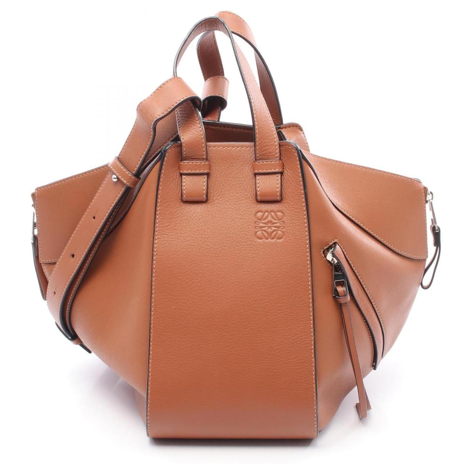 Loewe HAMMOCK SMALL Leather 2way Bag Brown  ref.2323581