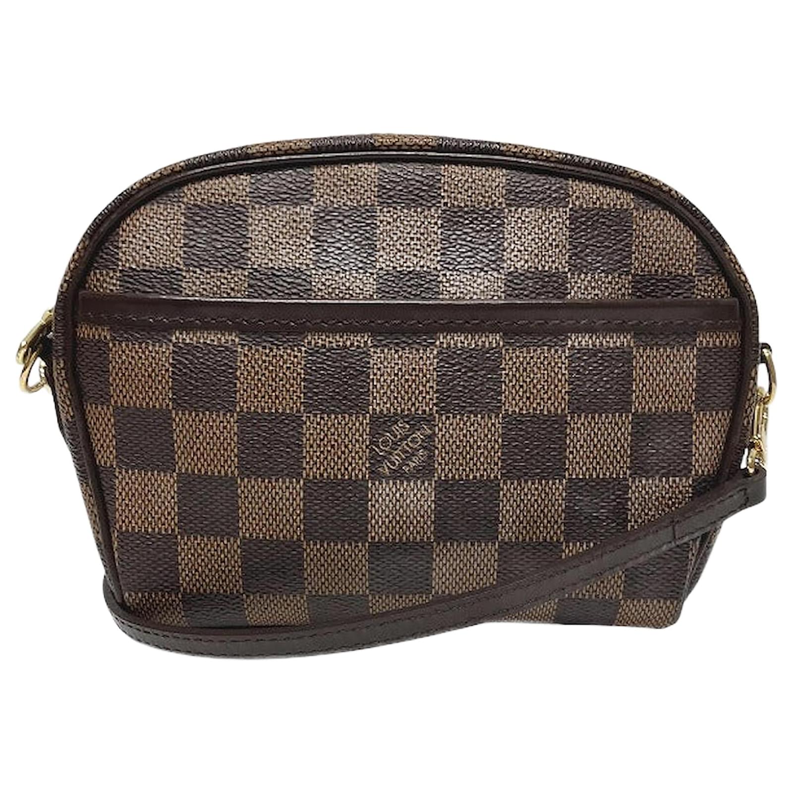Louis Vuitton Pochette Ipanema Damier Shoulder Bag Brown Cloth  ref.2323547