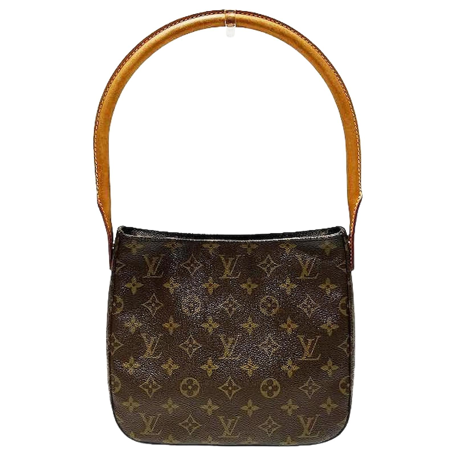 Louis Vuitton Looping Monogram Shoulder Bag Brown Cloth  ref.2323345