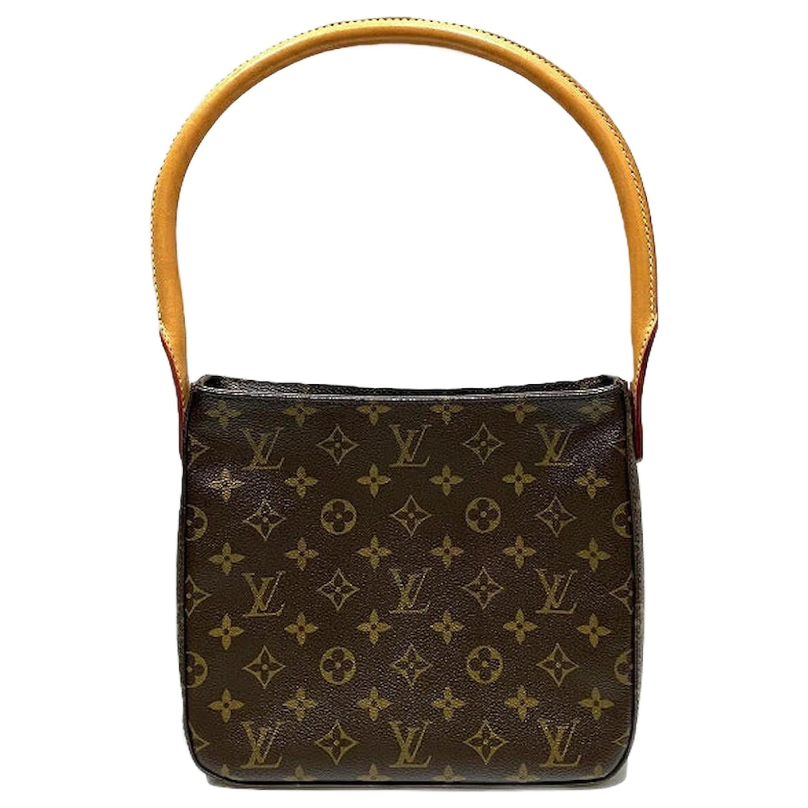 Louis Vuitton Looping Monogram Shoulder Bag Brown Cloth  ref.2323340