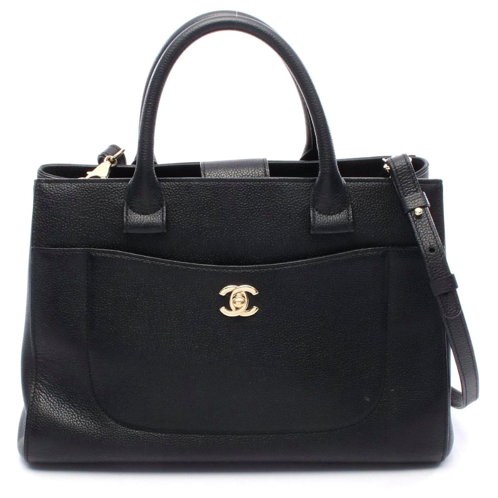 Chanel Neo Executive Large Tote Bag Leather Black Pony-style calfskin  ref.2323253