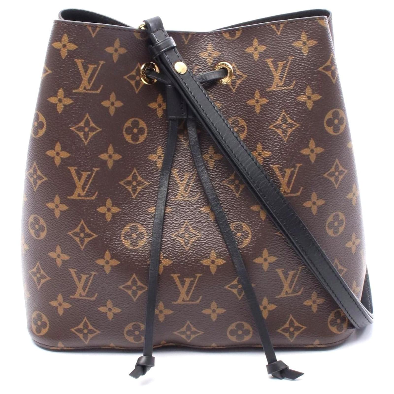 Néonoé Louis Vuitton NeoNoe Shoulder Bag PVC Canvas Leather Brown Cloth  ref.2323203