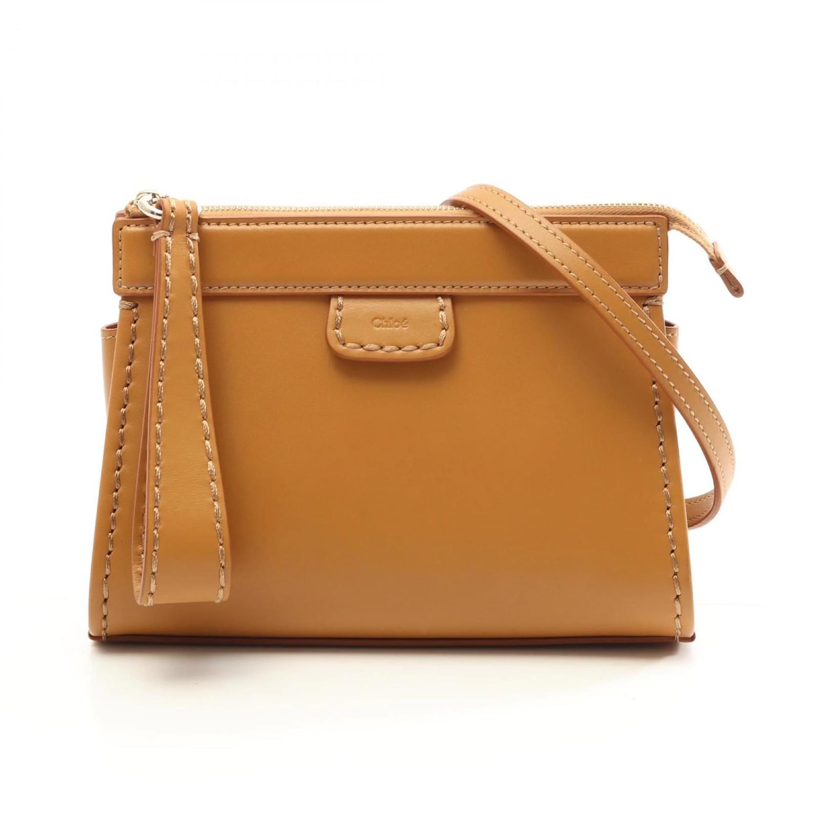 Chloé Edith Shoulder Bag Brown Leather  ref.2320562