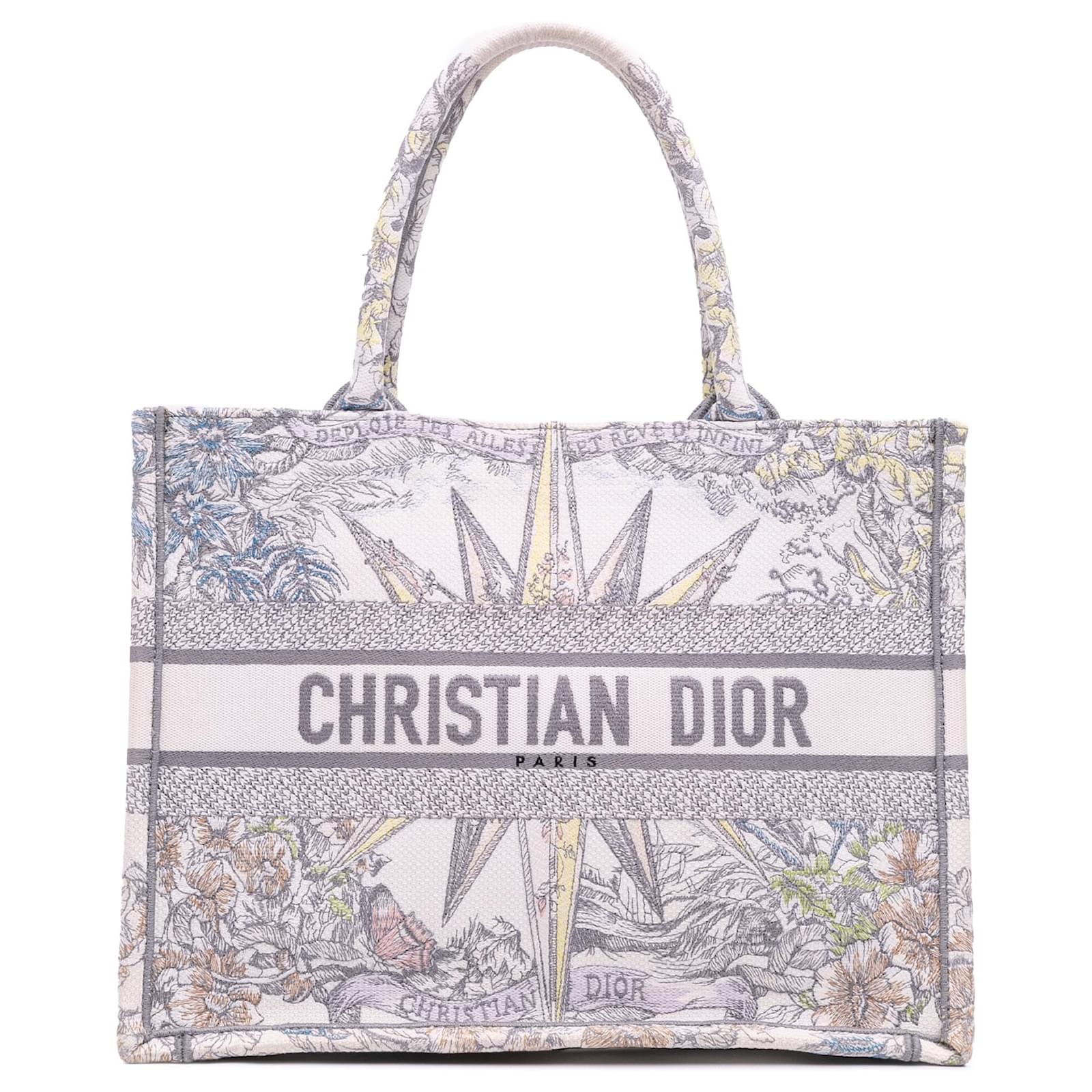 Dior Purple Medium Reve d Infini Book Tote Cloth Cloth  ref.2320671