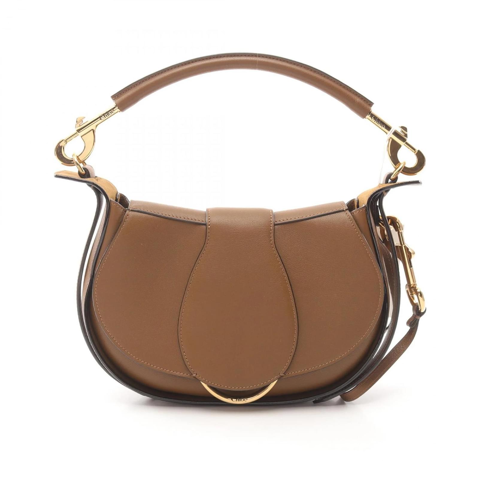 Chloé Ride Shoulder Bag Brown Leather  ref.2320515