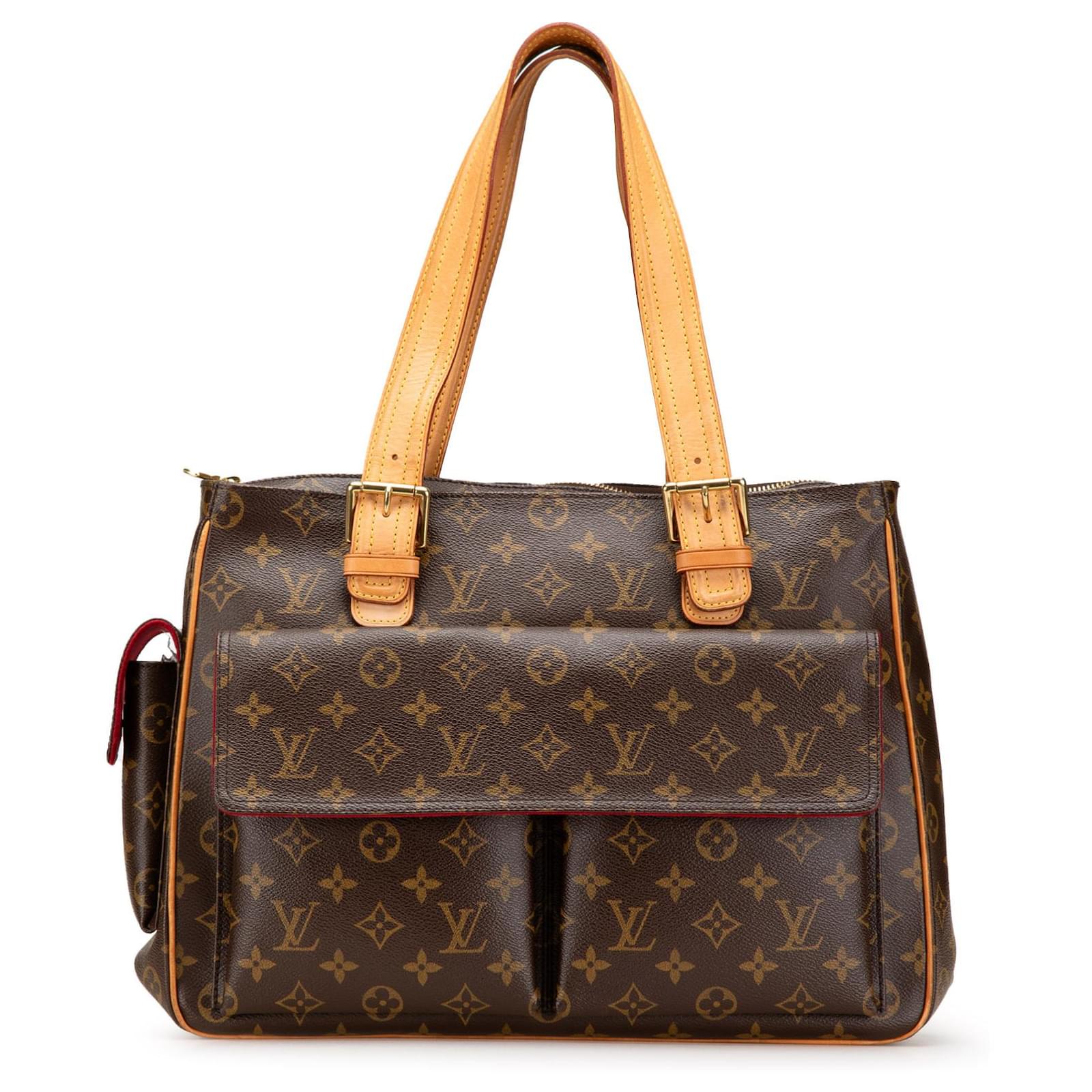 Louis Vuitton Brown Monogram Multipli Cite Leather Cloth  ref.2320551