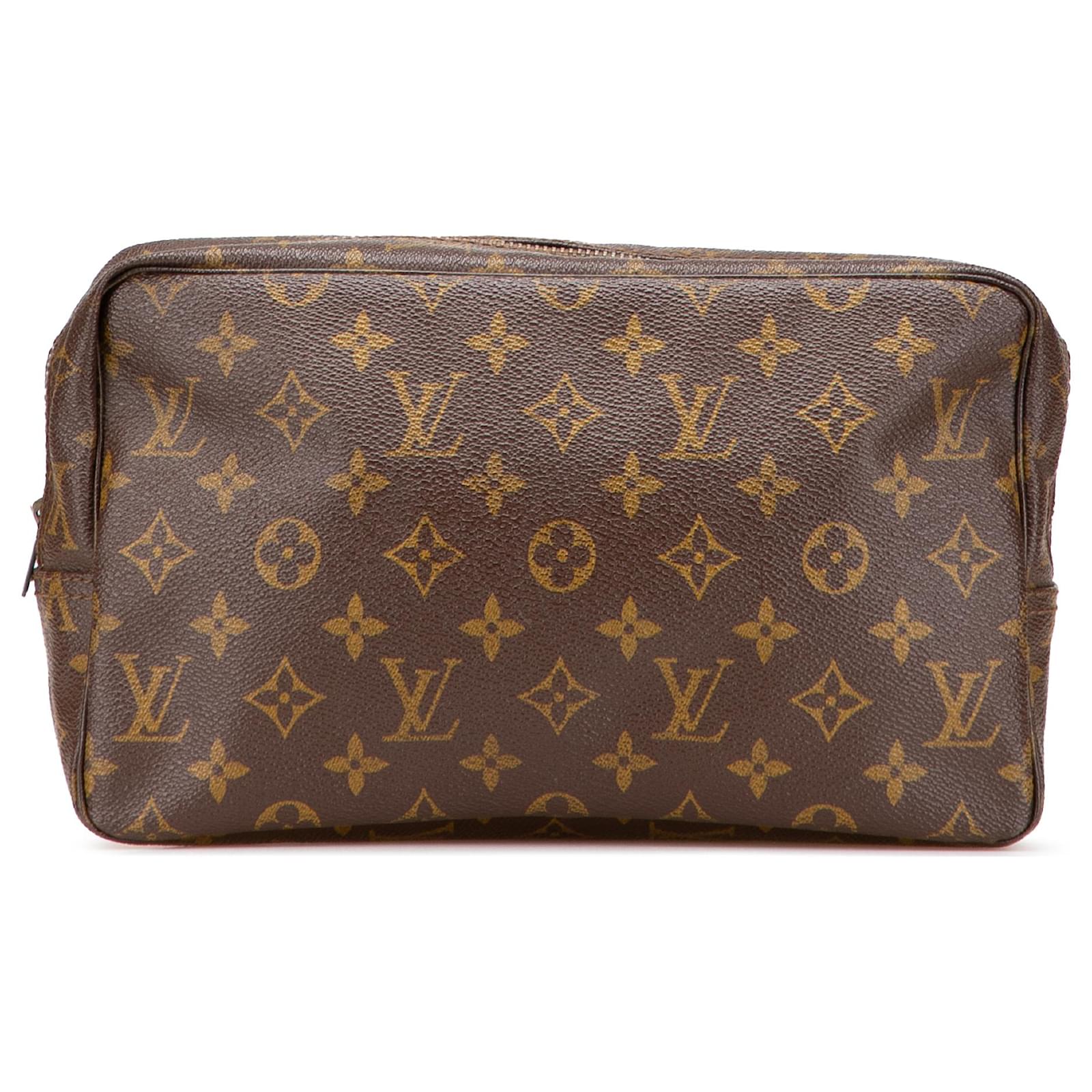 Louis Vuitton Brown Monogram Trousse Toilette 28 Cloth  ref.2320486