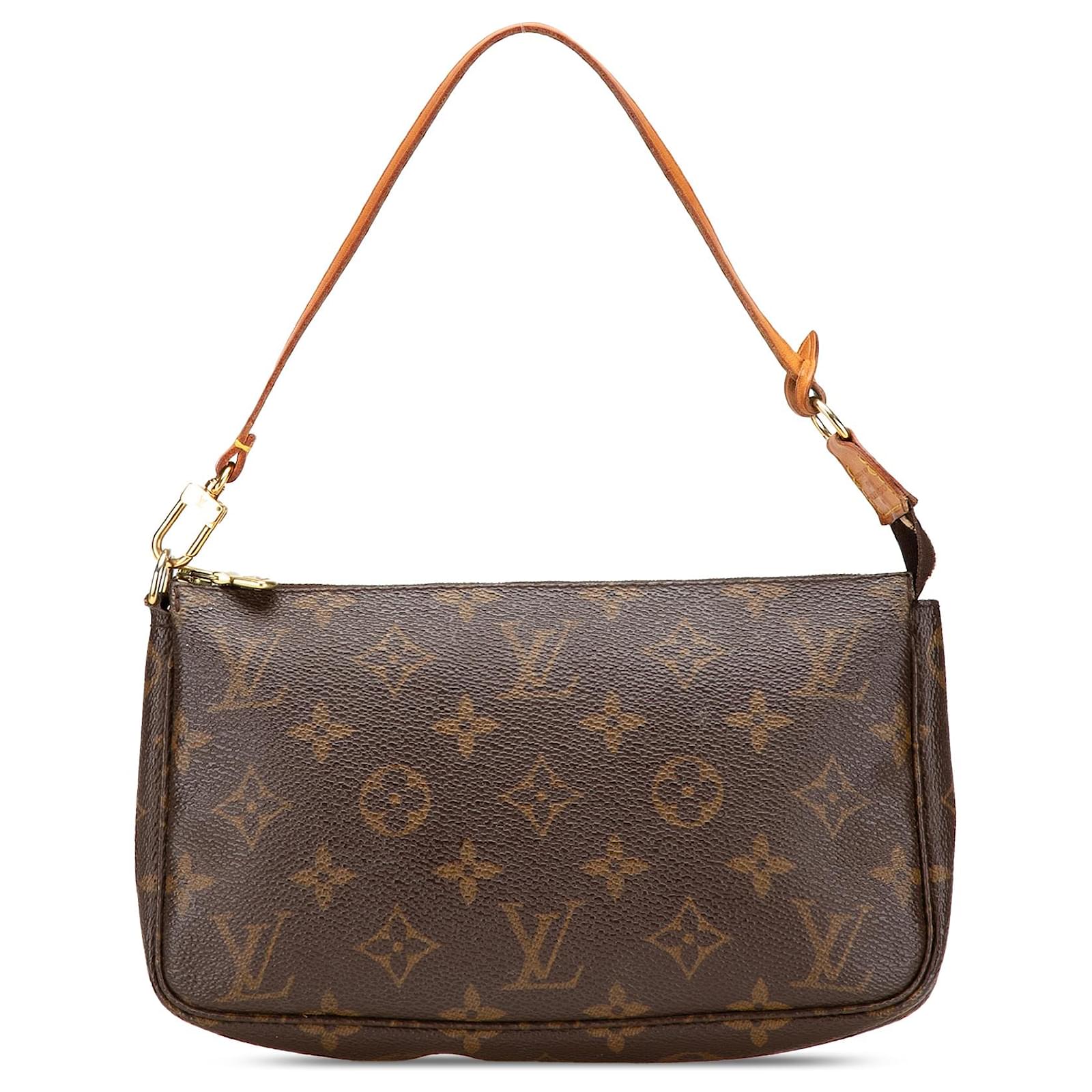 Louis Vuitton Brown Monogram Pochette Accessoires Cloth  ref.2320476