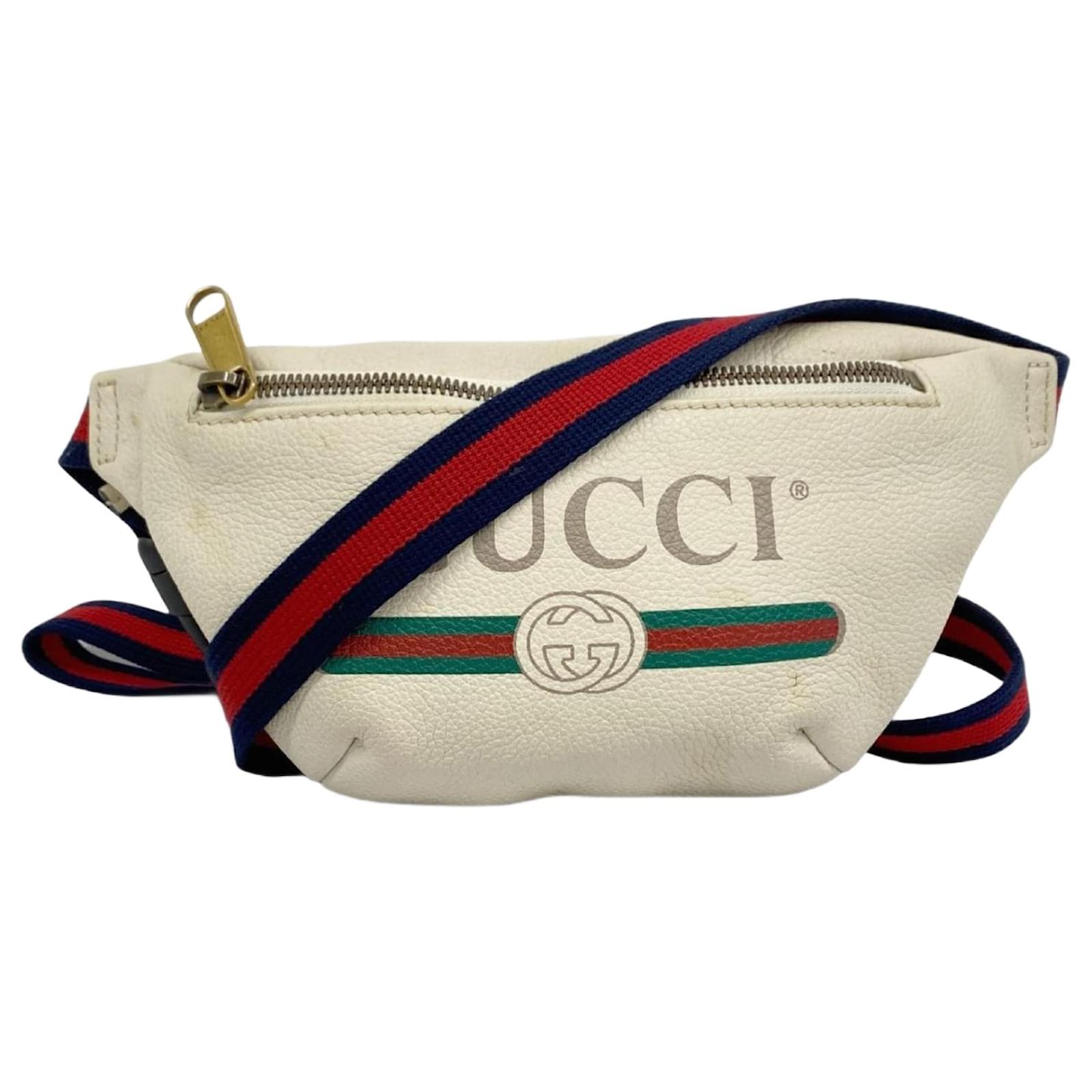 Gucci White Leather Sling Bag  ref.2268780