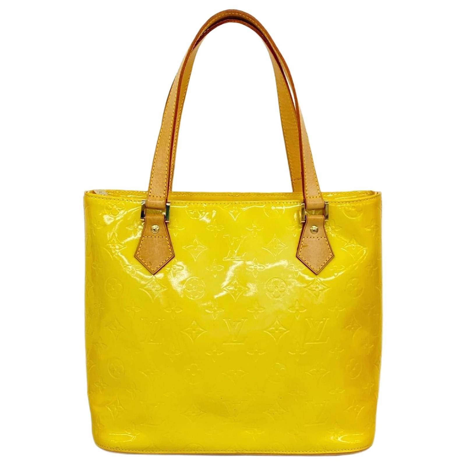 Louis Vuitton Vernis Tote Bag in Lime Yellow Golden  ref.2268749