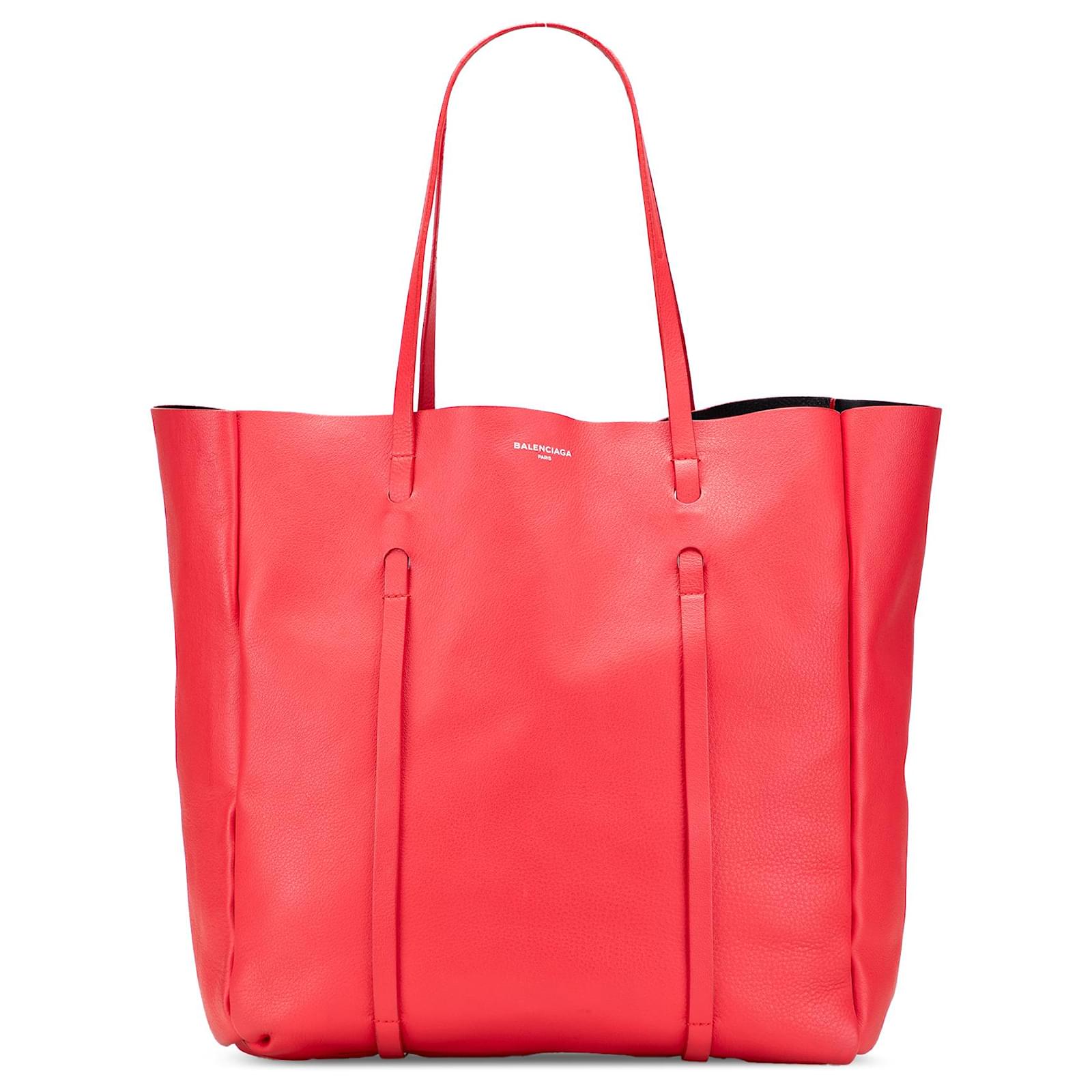 Balenciaga Red Leather Everyday Tote Pony-style calfskin  ref.2320496