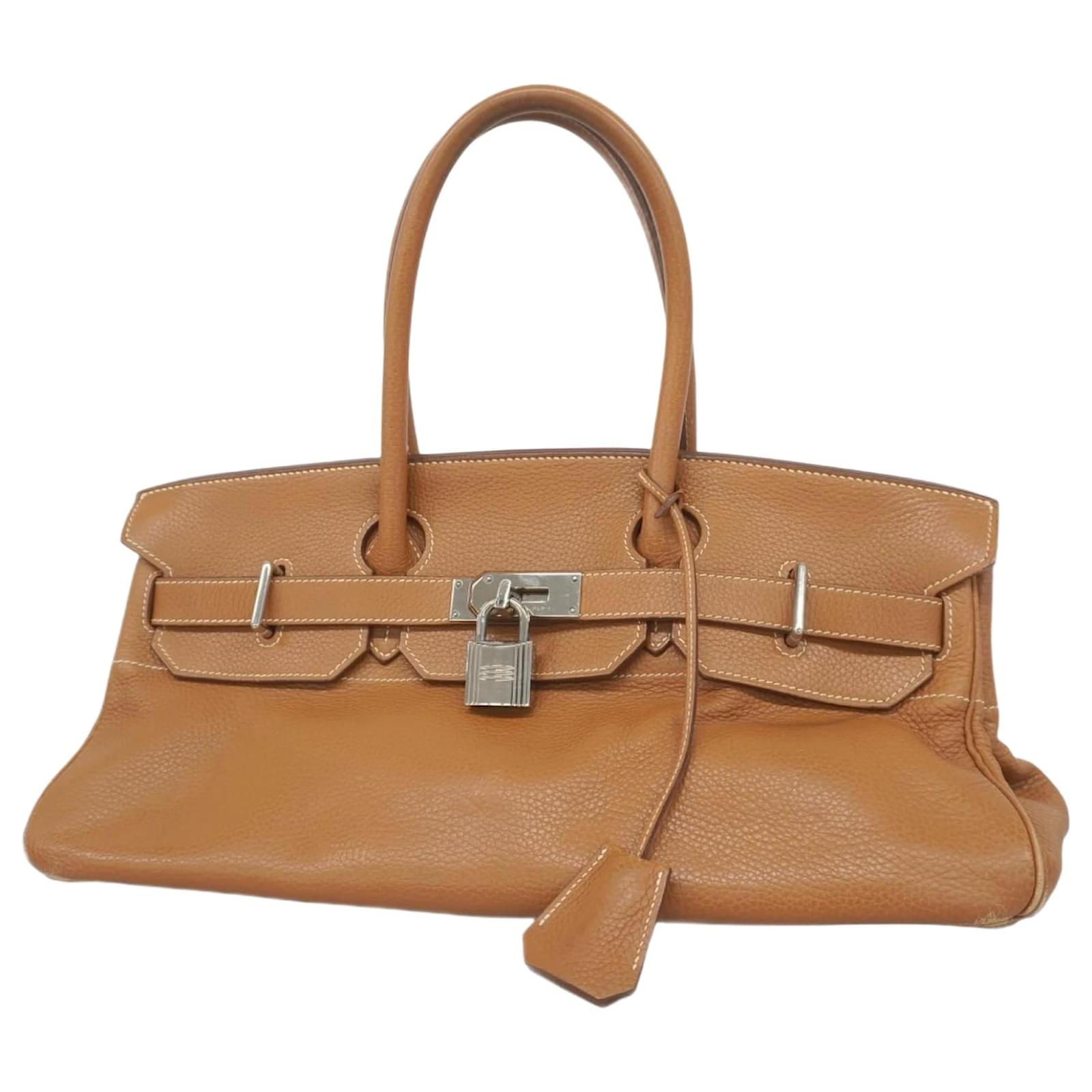 Hermès Hermes Birkin 42 Handbag in Gold Golden Leather  ref.2320426