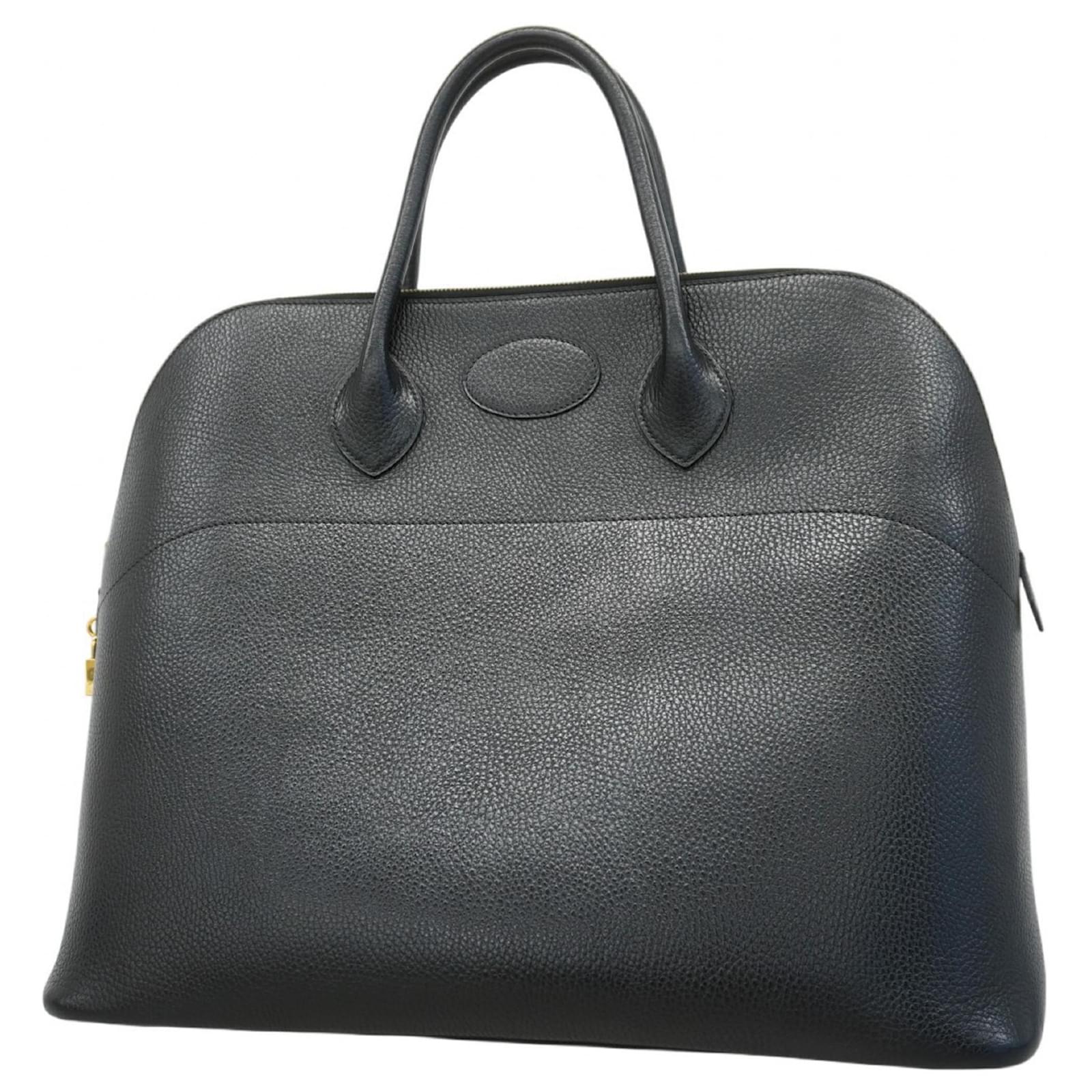Hermès Hermes Bolide 45 Handbag Black Leather  ref.2268113