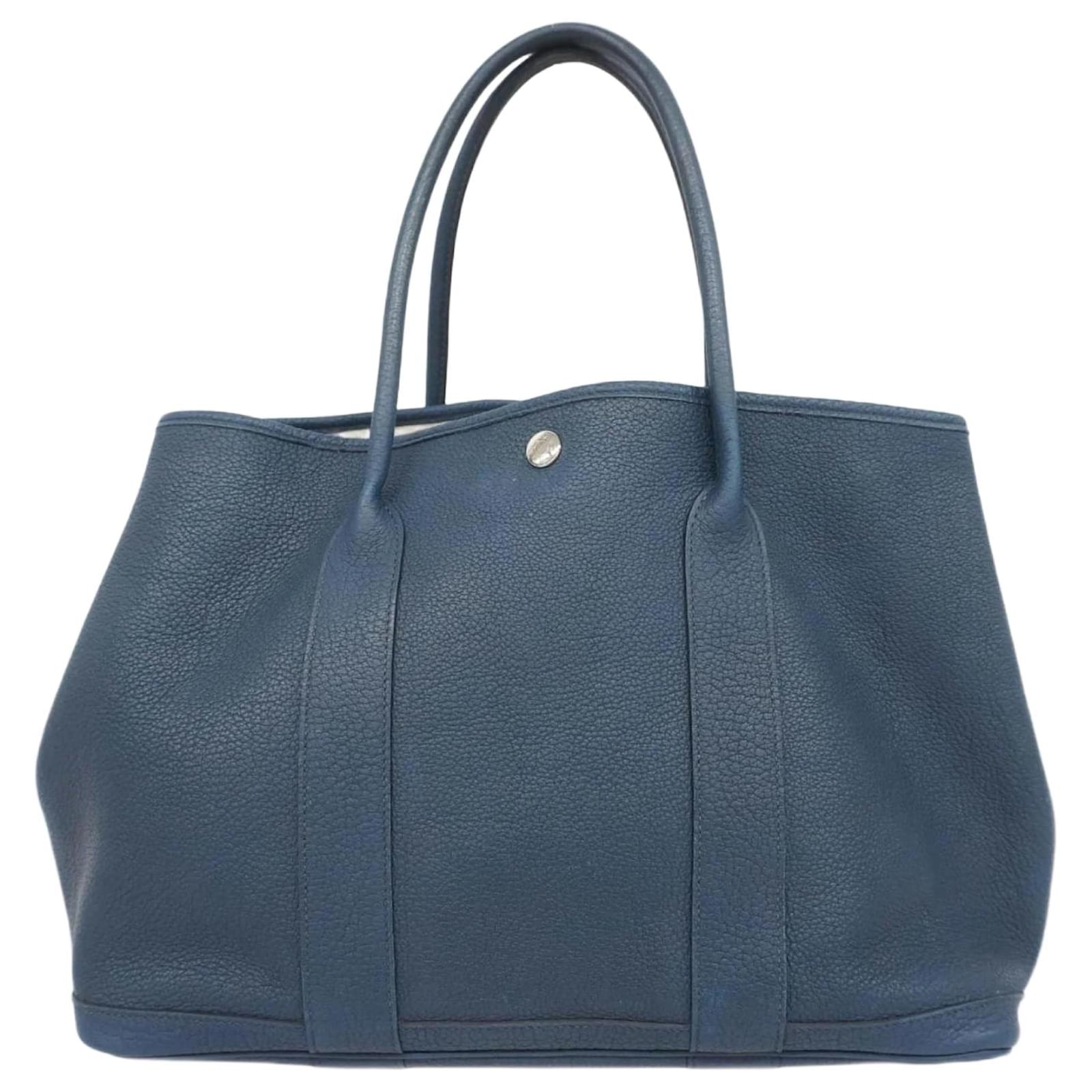 Hermès Hermes Tote Bag Garden PM Country Bluetonpet Leatherette  ref.2268172