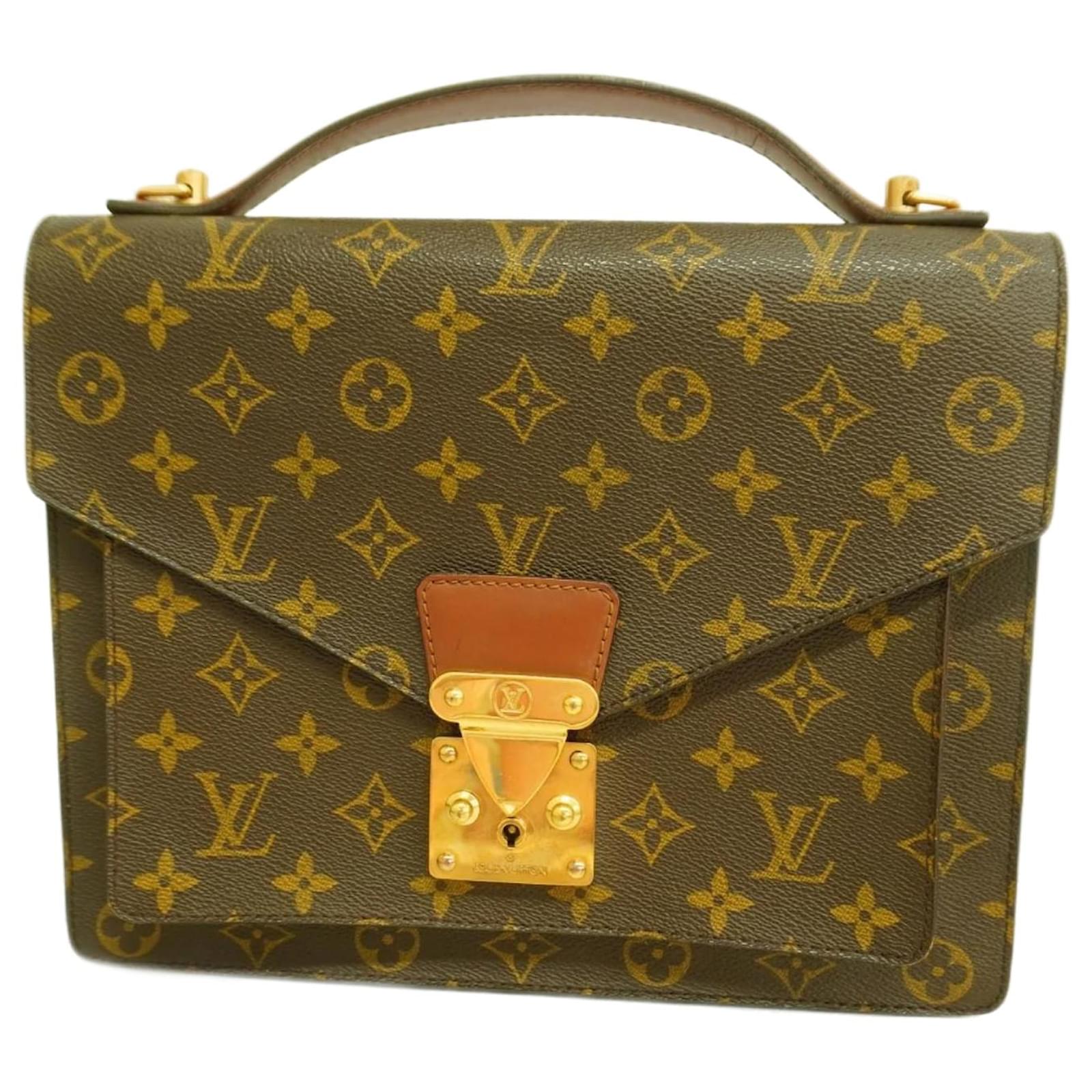 Louis Vuitton Monogram Monceau 28 Handbag Brown  ref.2253551