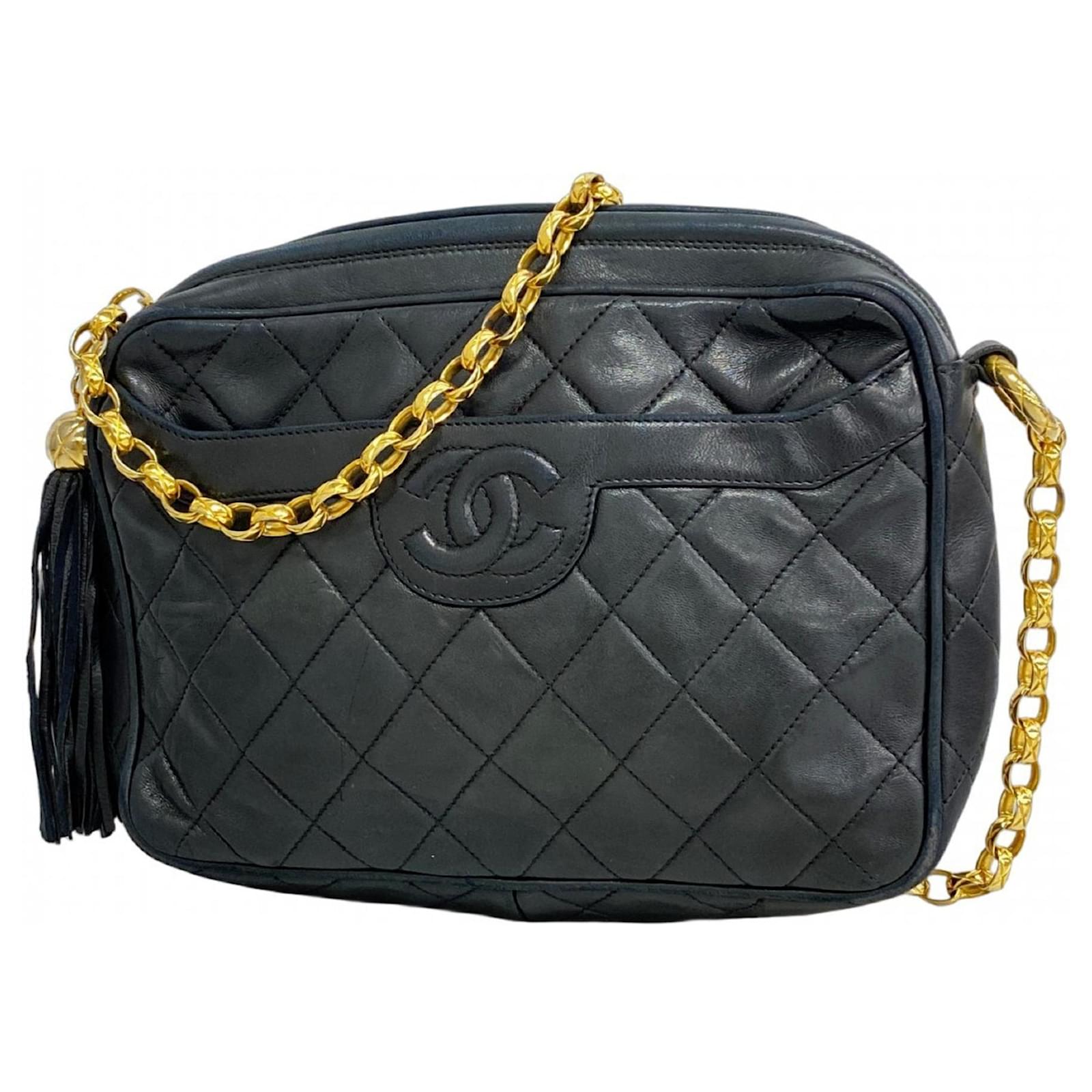 Chanel Brown Lambskin Shoulder Bag Leather  ref.2267284
