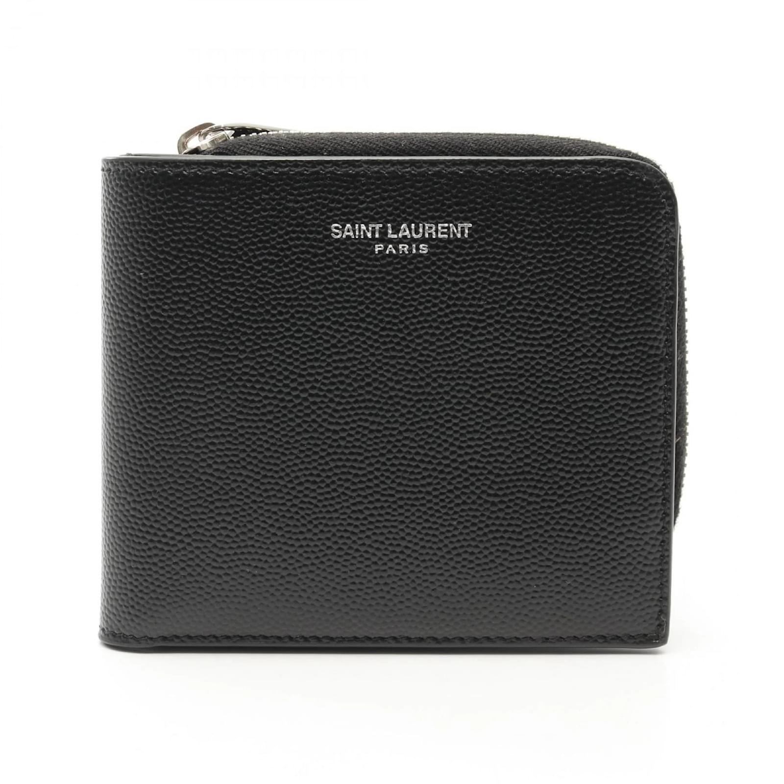 Saint Laurent East West Zip Wallet Black Leather  ref.2320322