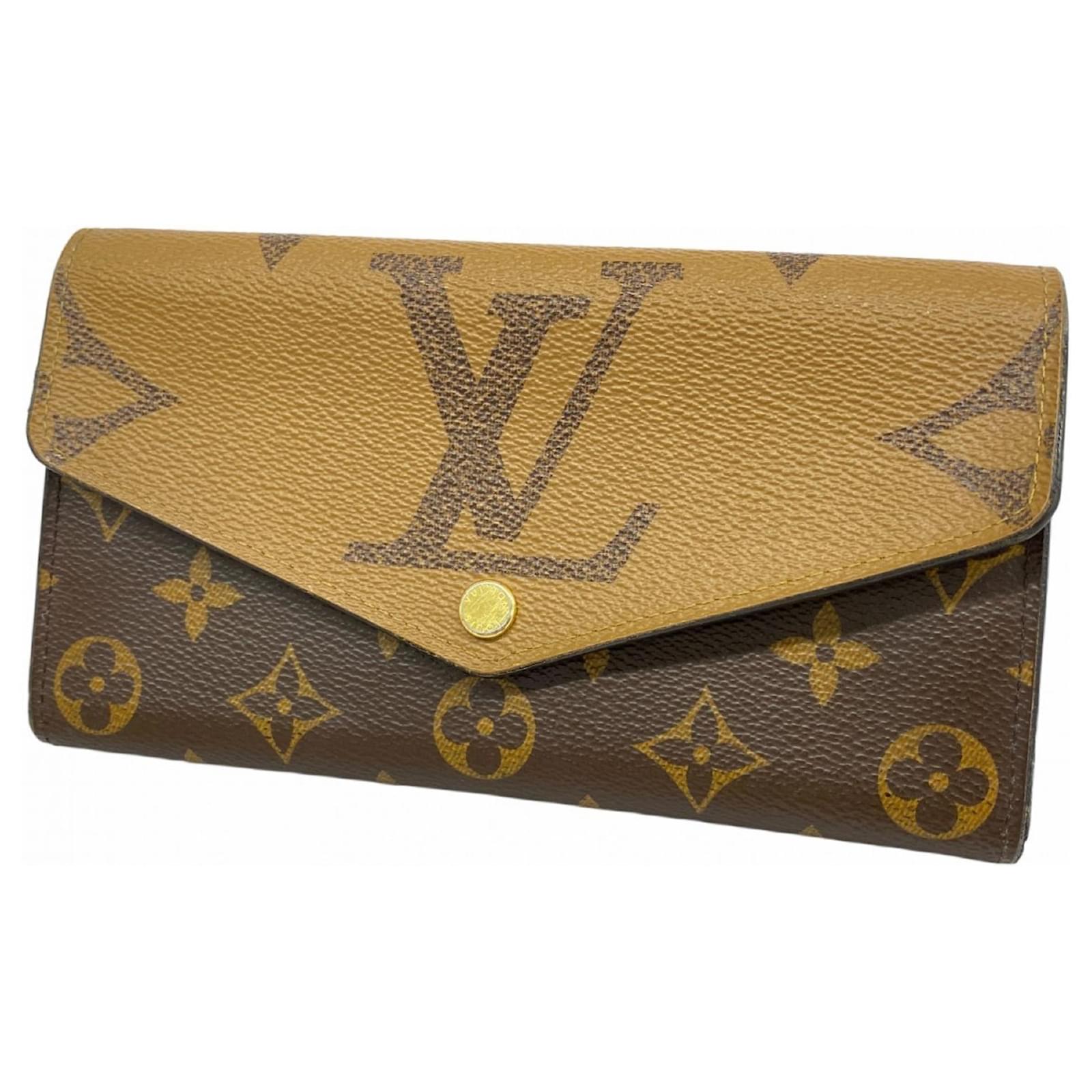 Louis Vuitton Long Wallet Monogram Giant Reverse Portefeuille Sarah Brown  ref.2268737