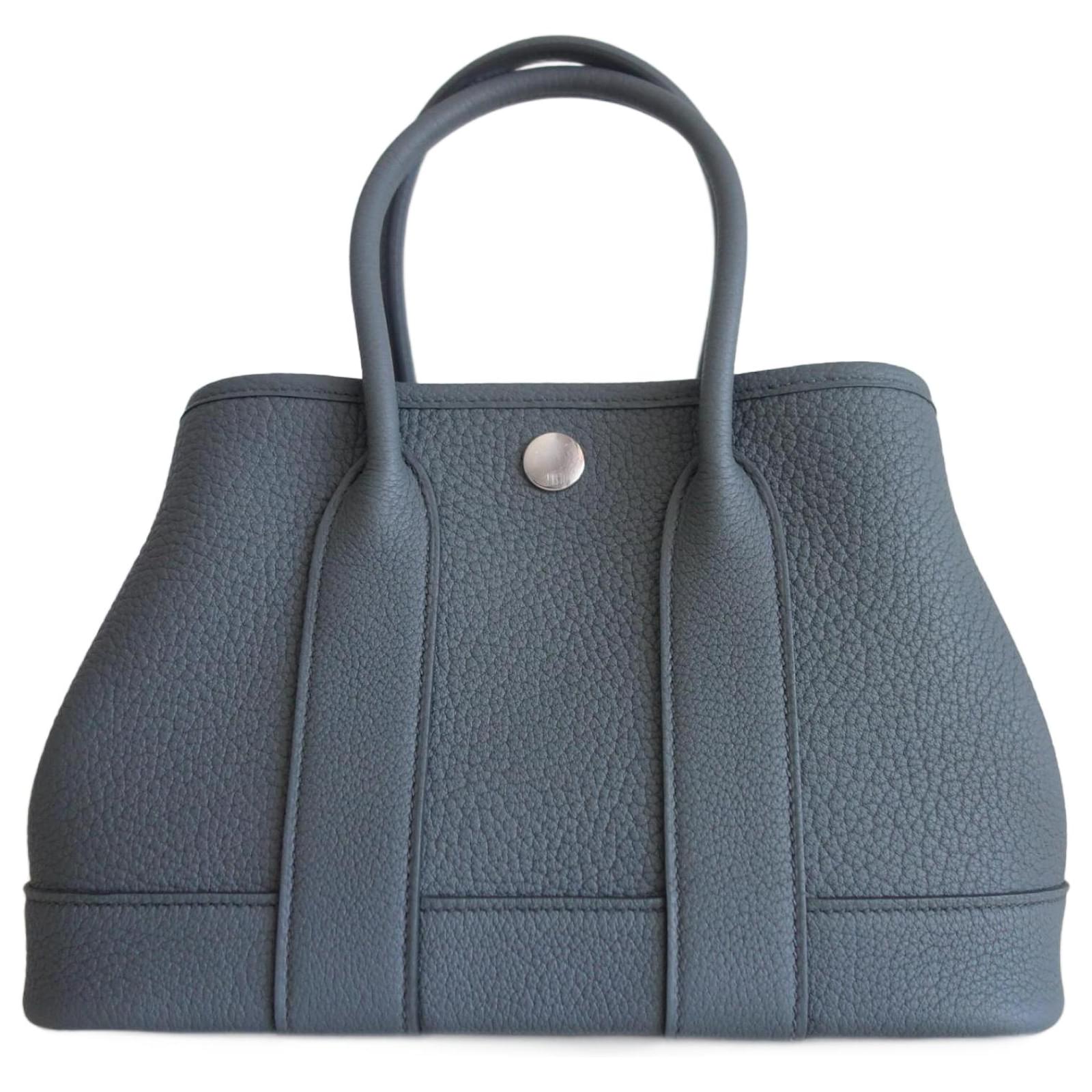 Hermès Neo Garden 23 Bag Grey Dark green Leather  ref.2319018