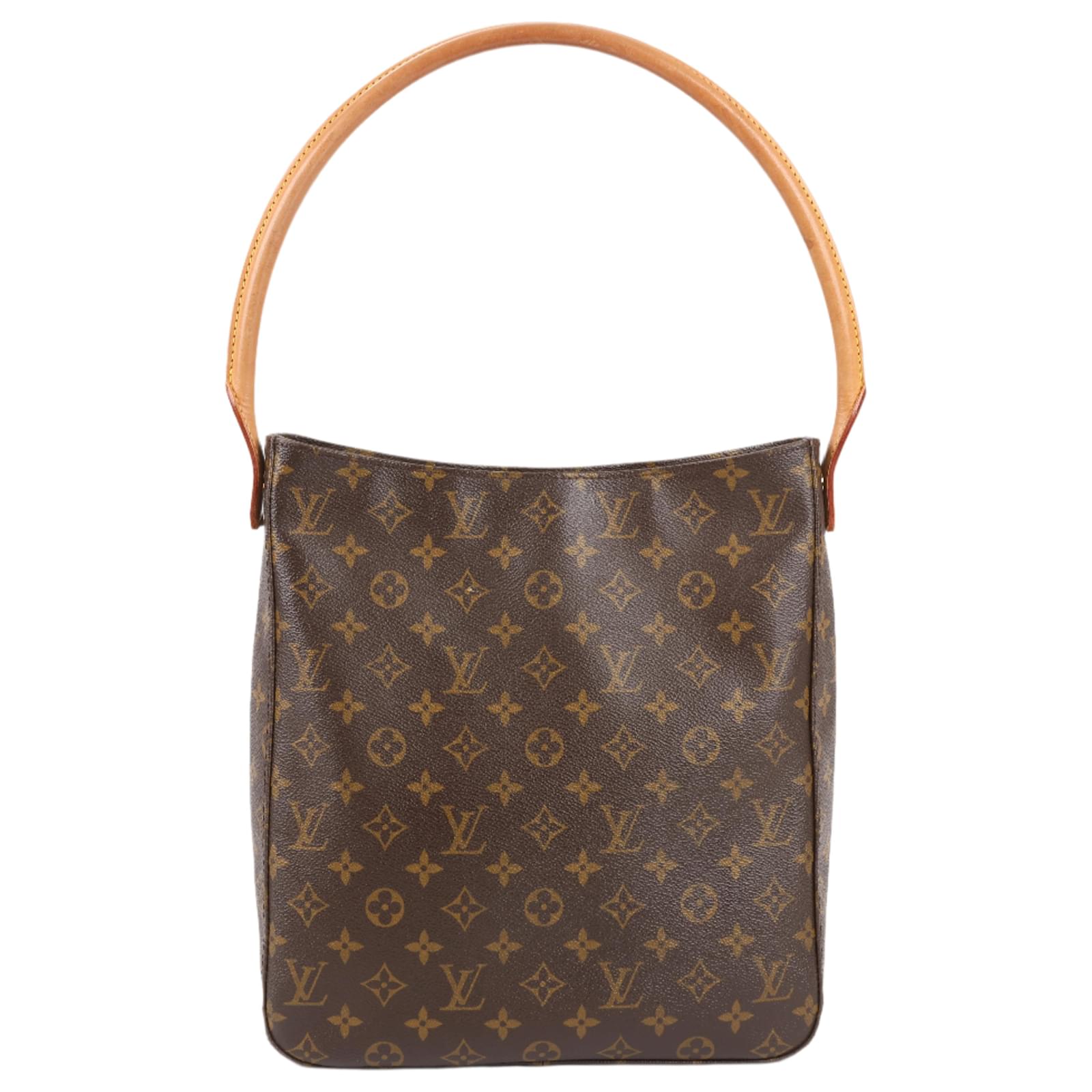 Louis Vuitton Monogram Canvas Looping GM Shoulder Bag M51145 Brown Leather  ref.2320204