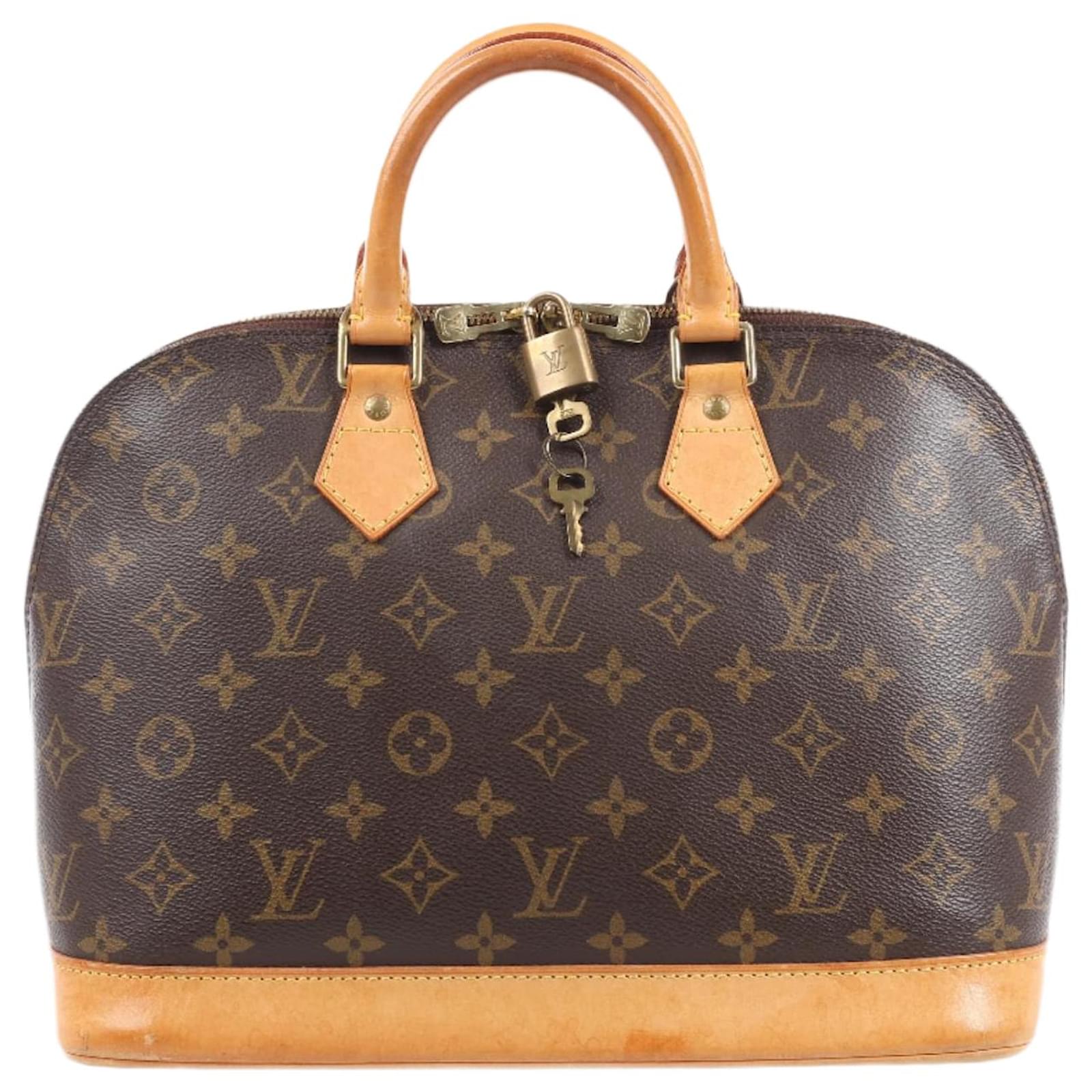 Louis Vuitton Monogram Canvas Alma PM Handbag M51130 Brown Leather  ref.2320096