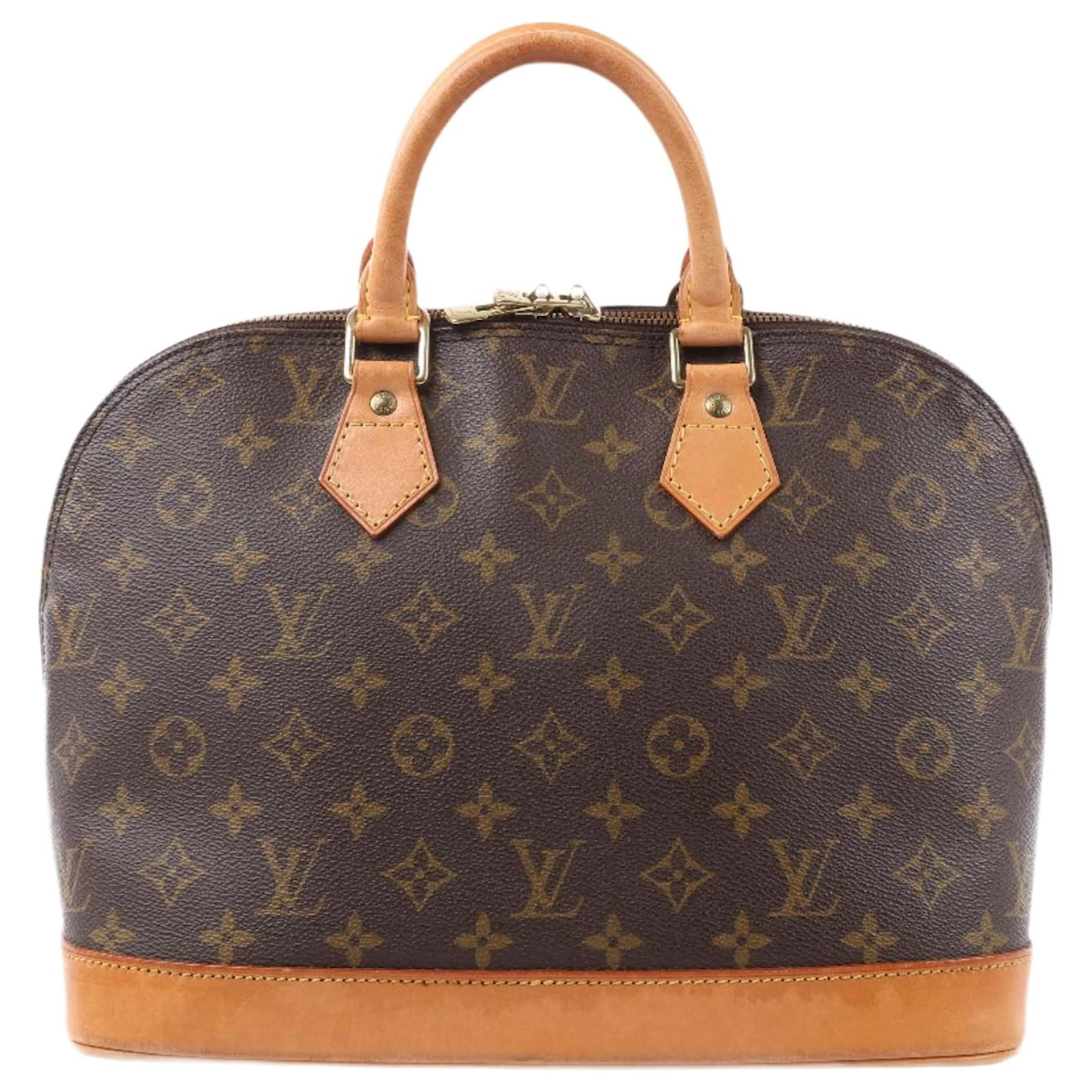 Louis Vuitton Monogram Canvas Alma PM Handbag M51130 Brown Leather  ref.2320064