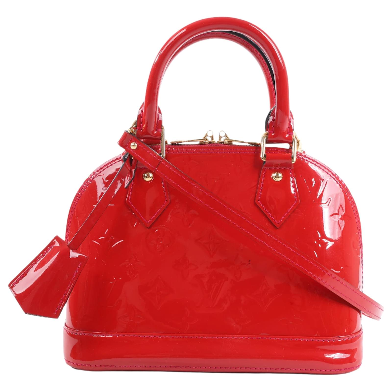 Louis Vuitton Monogram Vernis Alma BB Handbag in Red M91606 Patent leather  ref.2320051