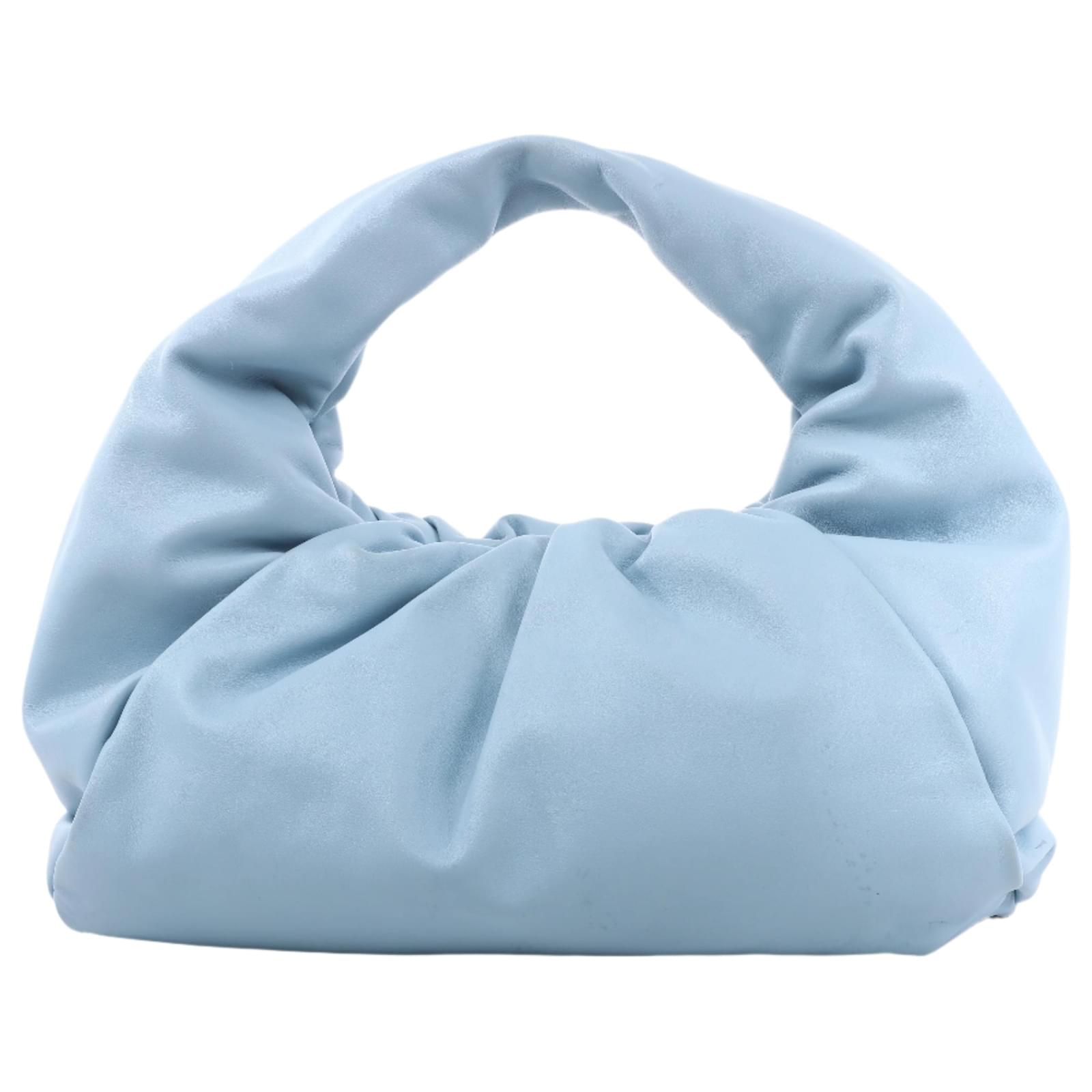 Bottega Veneta The Shoulder Pouch Leather Shoulder bag in Blue  ref.2319952