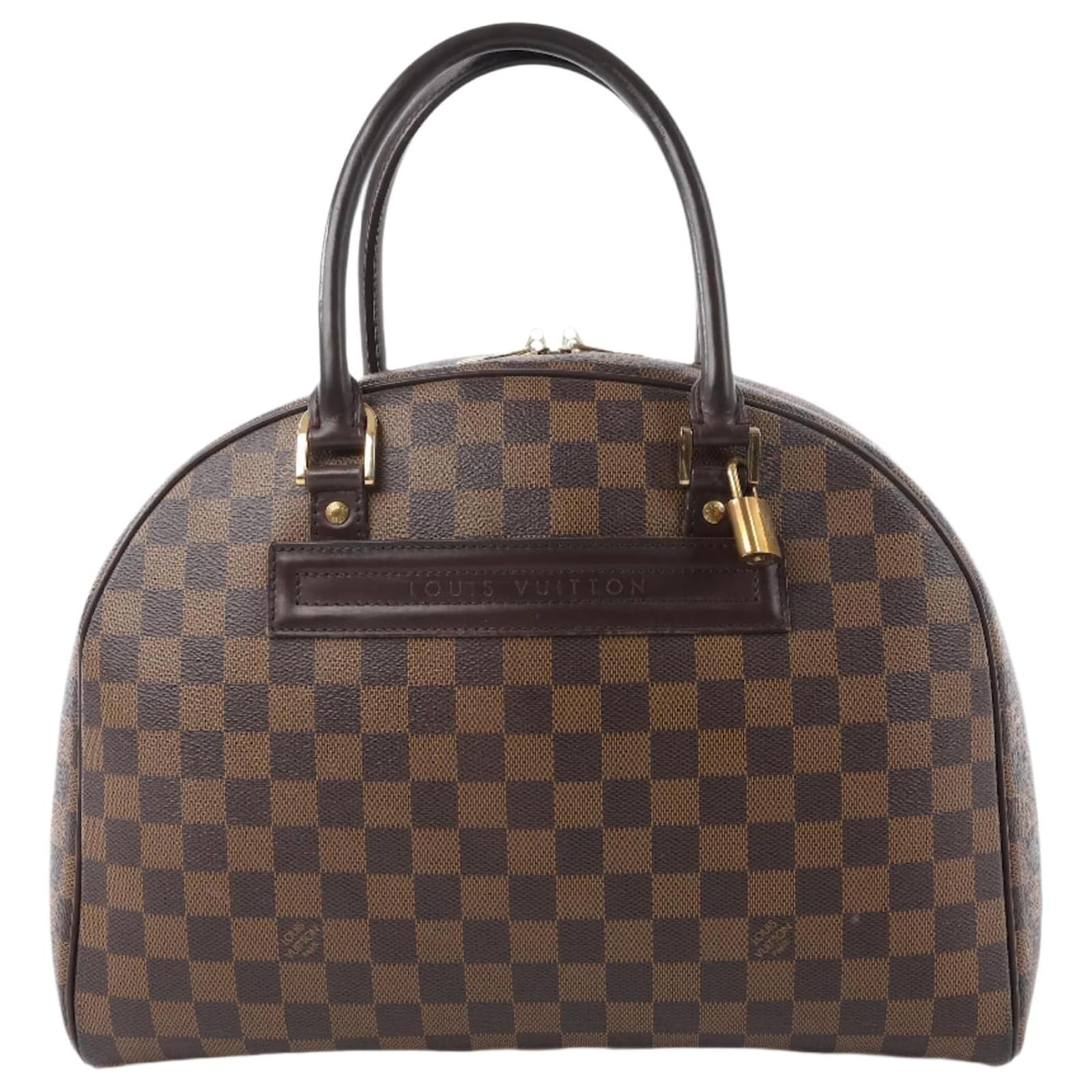 Louis Vuitton Damier Ebene Nolita Handbag N41455 Brown Leather  ref.2319908