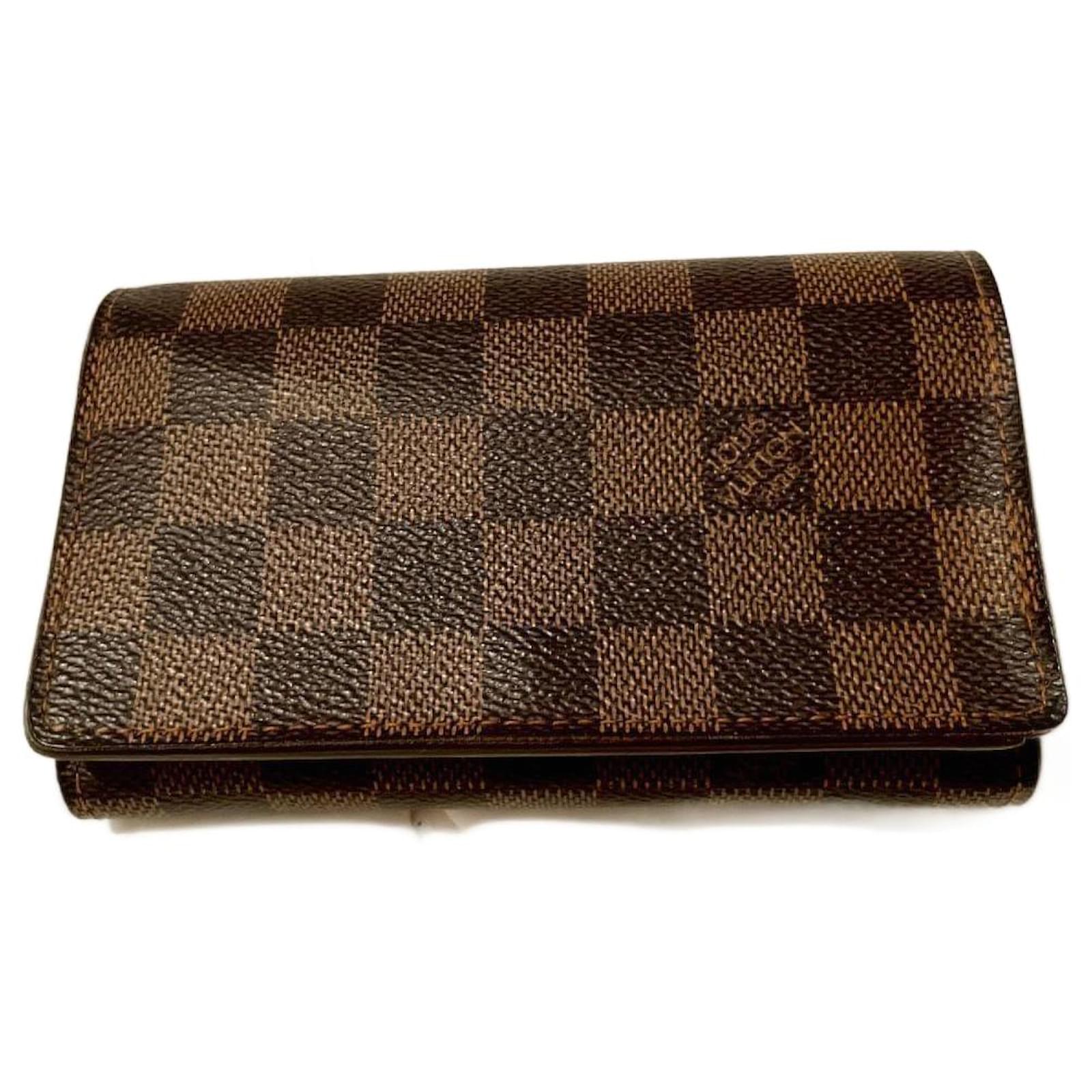 Treasure Wallet - Louis Vuitton Brown Cloth  ref.2096346