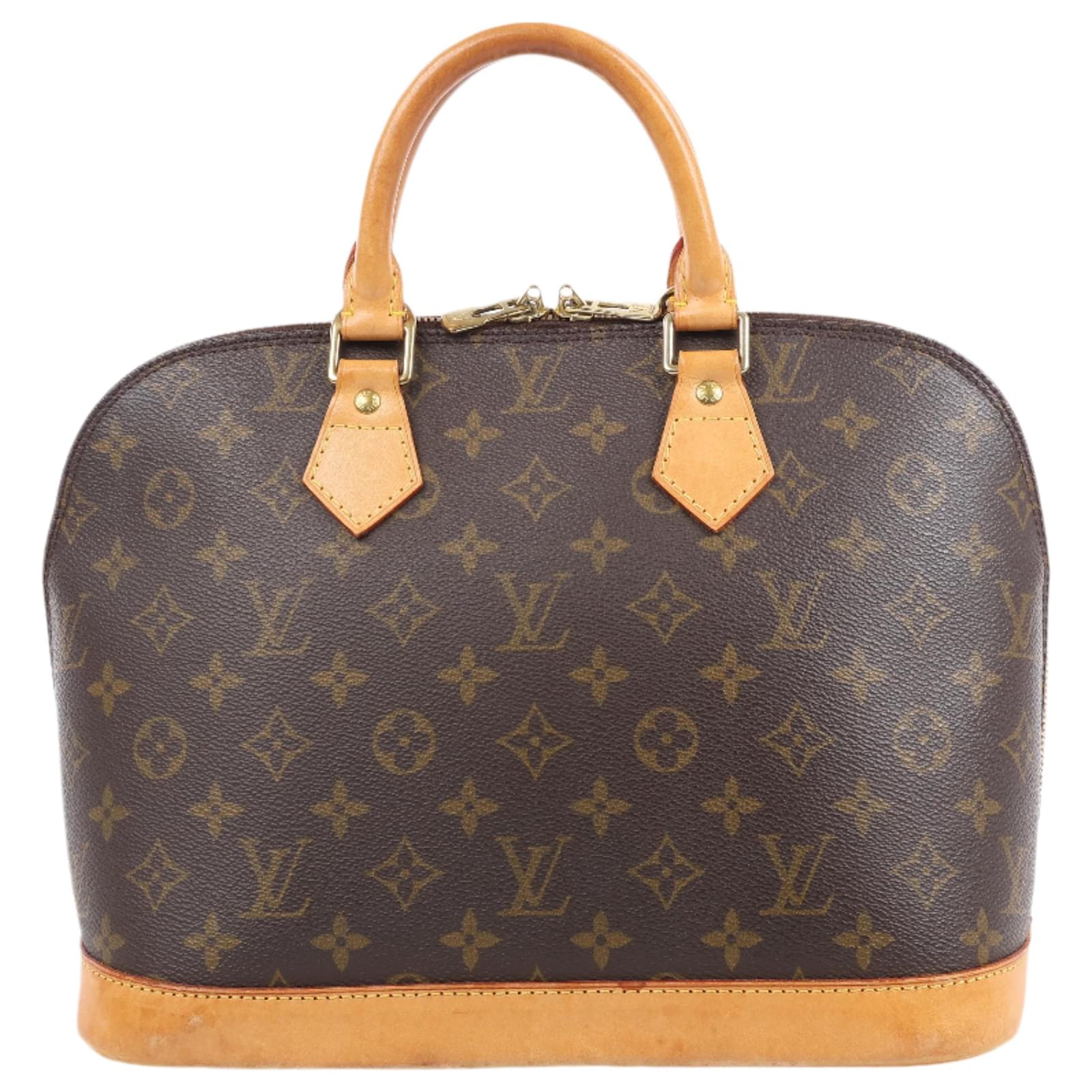 Louis Vuitton Monogram Canvas Alma PM Handbag M51130 Brown Leather  ref.2319866