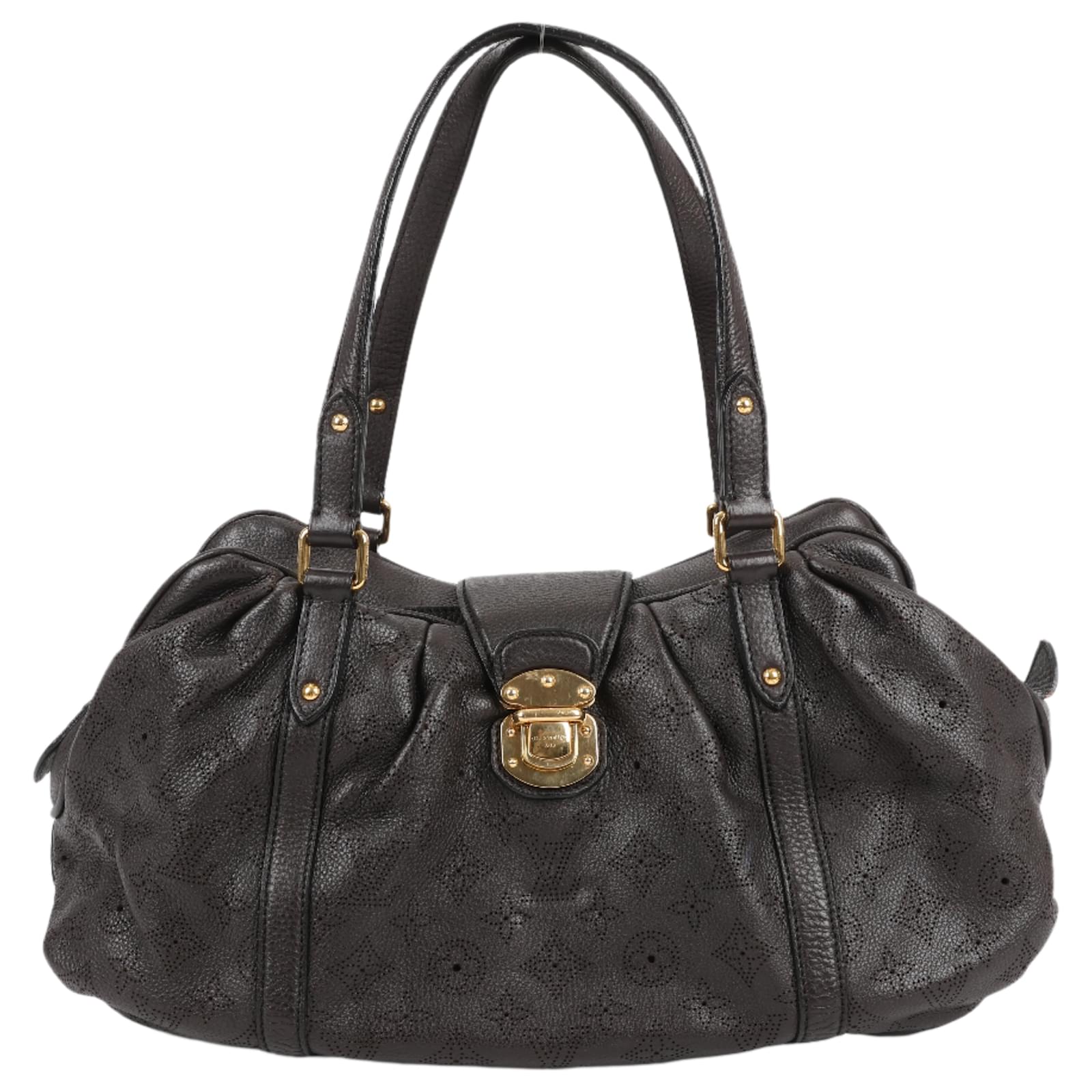 Louis Vuitton Monogram Mahina Leather Lunar GM Handbag in Brown M97052  ref.2319864