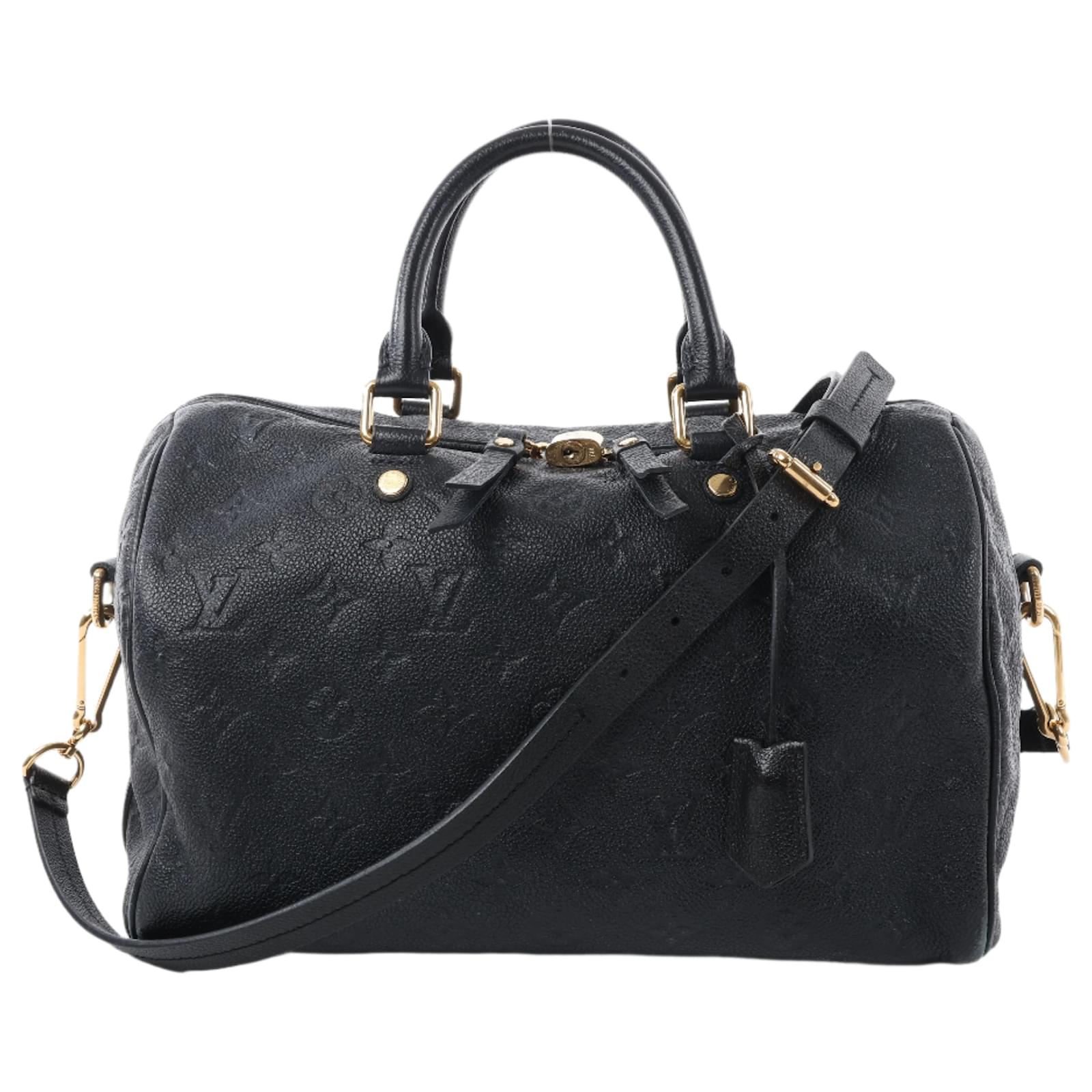 Louis Vuitton Monogram Empreinte Speedy Bandoulière 30 2Way Handbag in Black M40753 Leather  ref.2319863