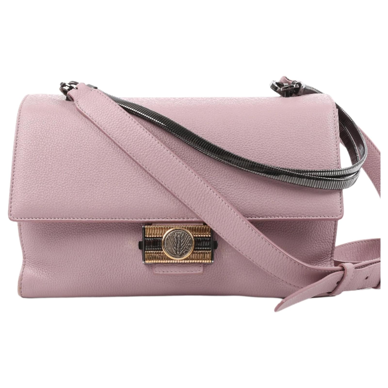 Bulgari BVLGARI Monete Leather 2Way Shoulder Bag in Pink  ref.2319854