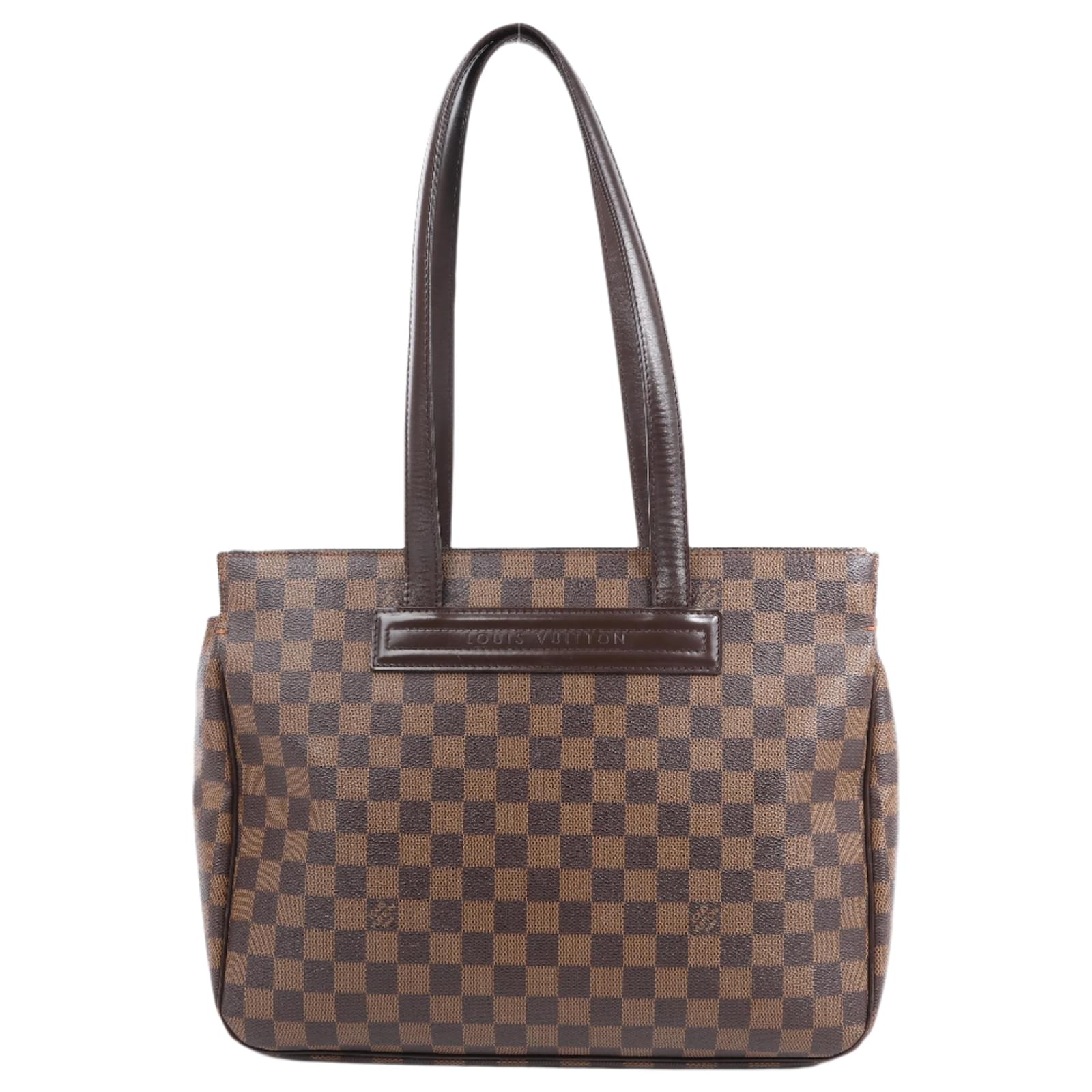 Louis Vuitton Damier Ebene Parioli PM Shoulder Bag N51123 Brown Leather  ref.2319847