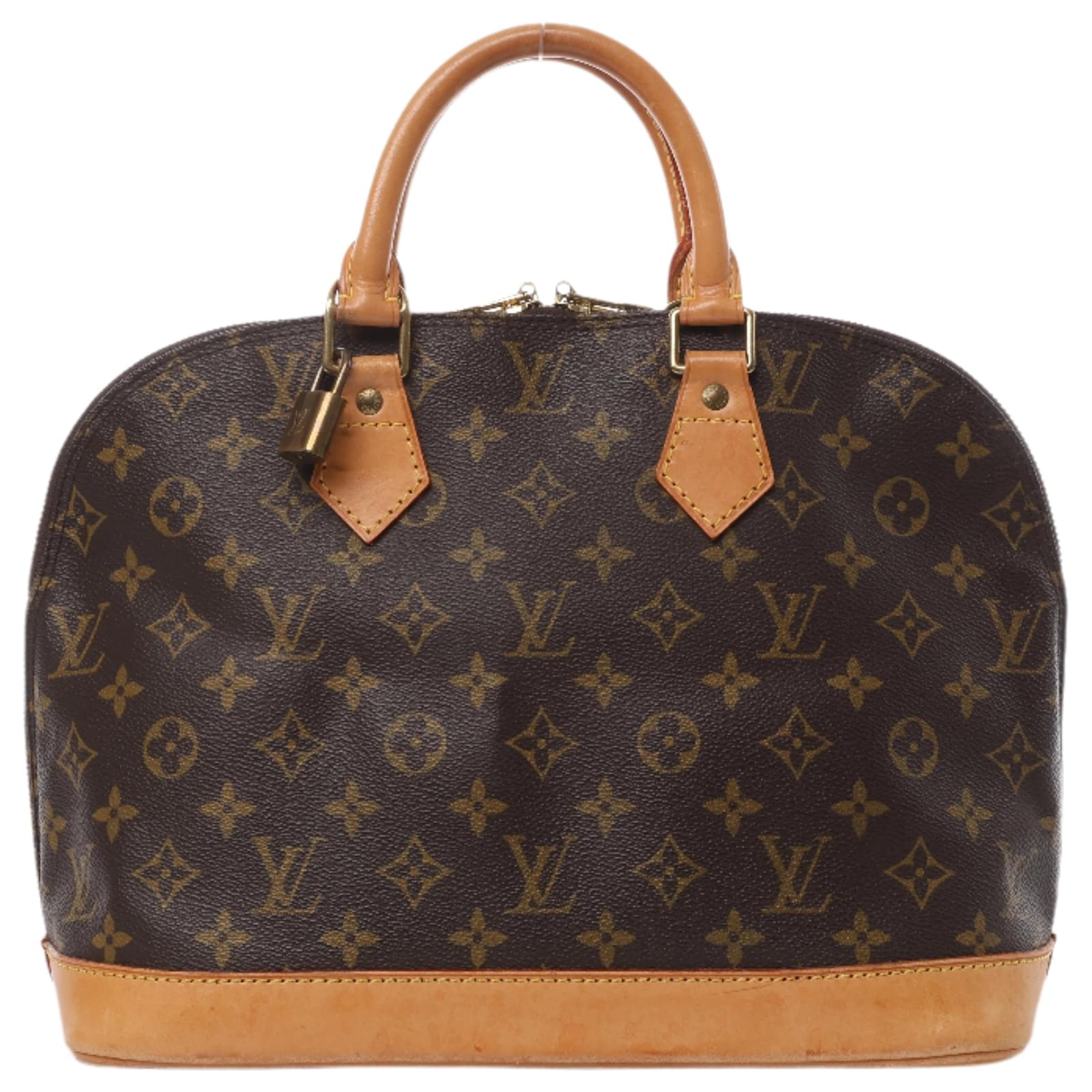 Louis Vuitton Monogram Canvas Alma PM Handbag M51130 Brown Leather  ref.2319831
