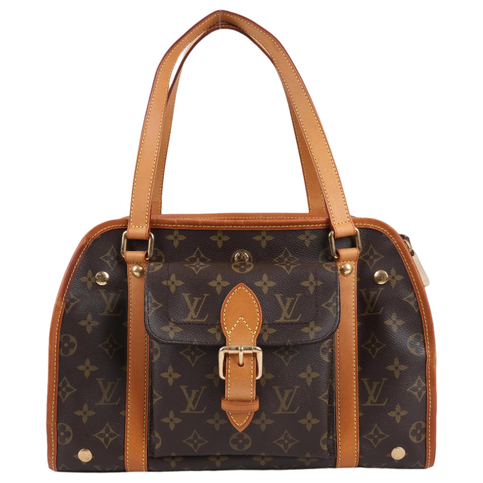 Louis Vuitton Monogram Sac Baxter PM Handbag M42027 Brown Leather  ref.2319770