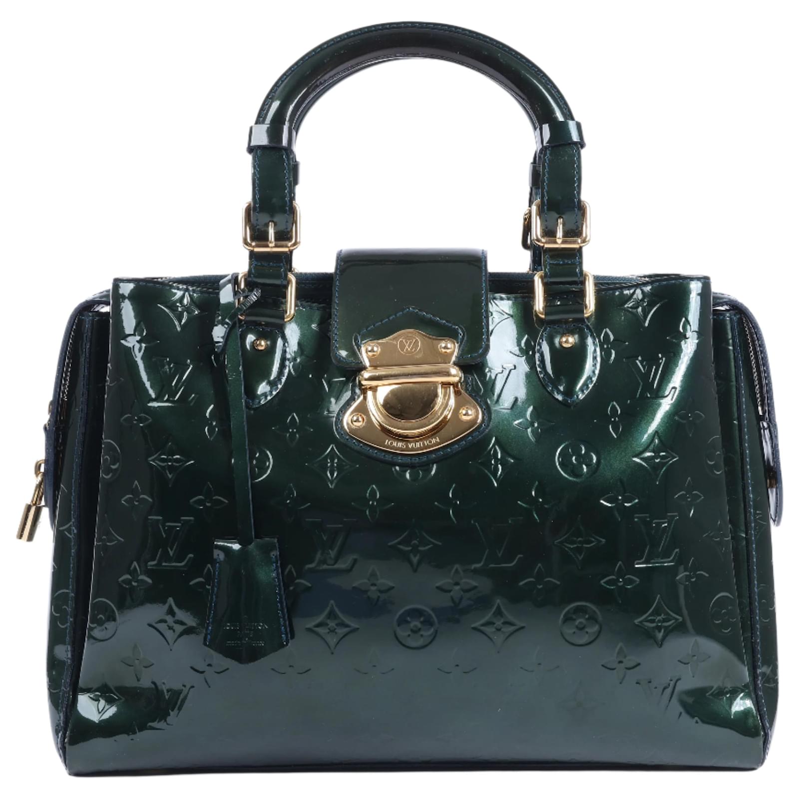 Louis Vuitton Vernis Melrose Avenue in Green M93756 Navy blue Patent leather  ref.2319729