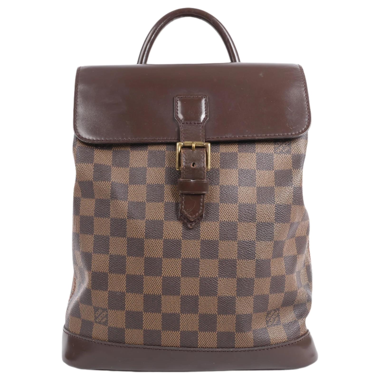 Louis Vuitton Damier Ebene Soho Backpack N51132 Brown Leather  ref.2319715