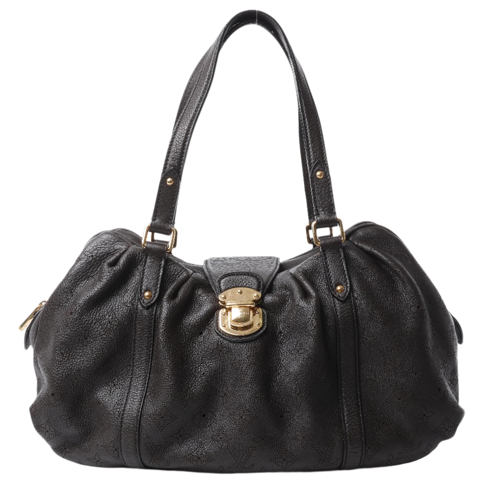 Louis Vuitton Monogram Mahina Leather Lunar PM Handbag in Brown M97051  ref.2319658