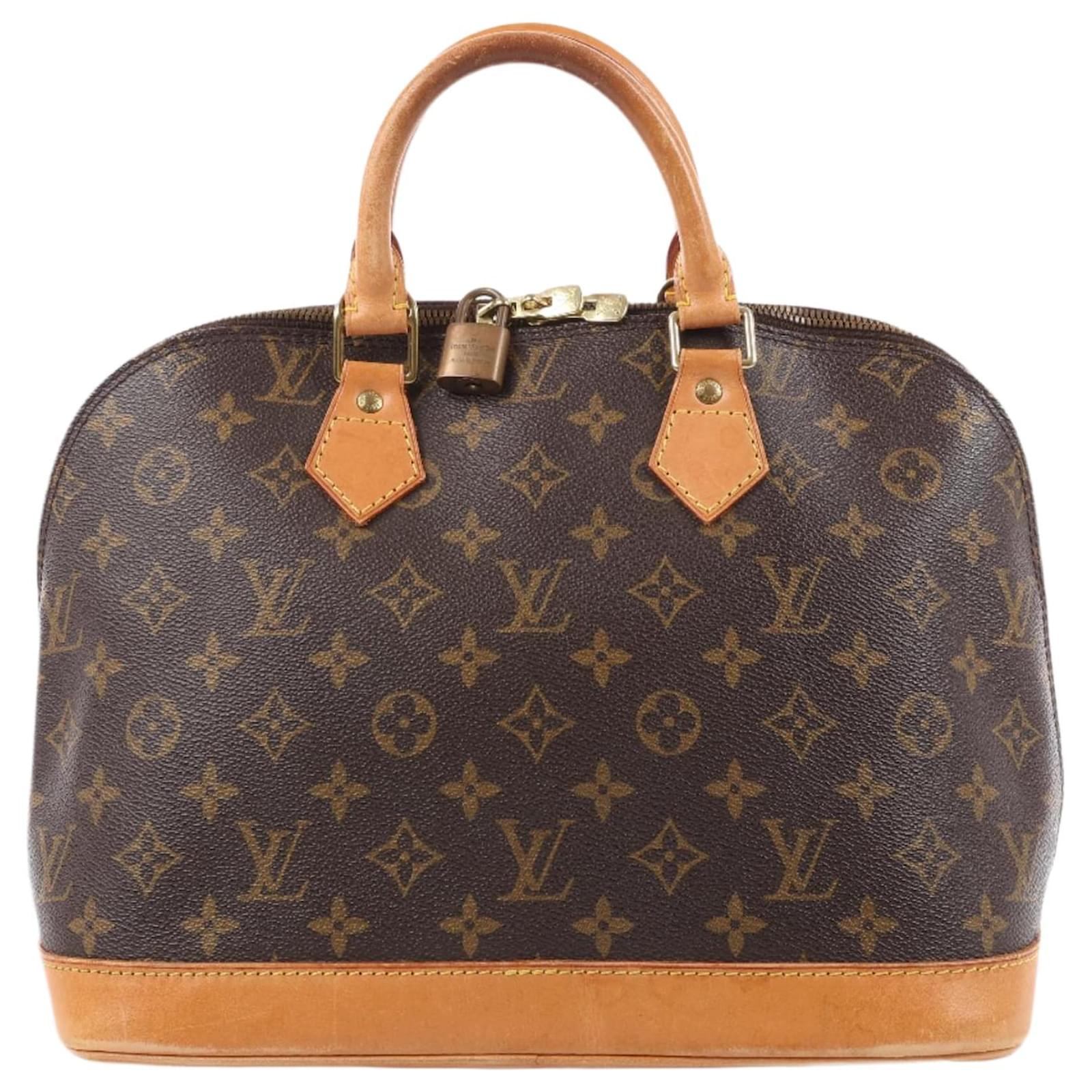 Louis Vuitton Monogram Canvas Alma PM Handbag M51130 Brown Leather  ref.2319621