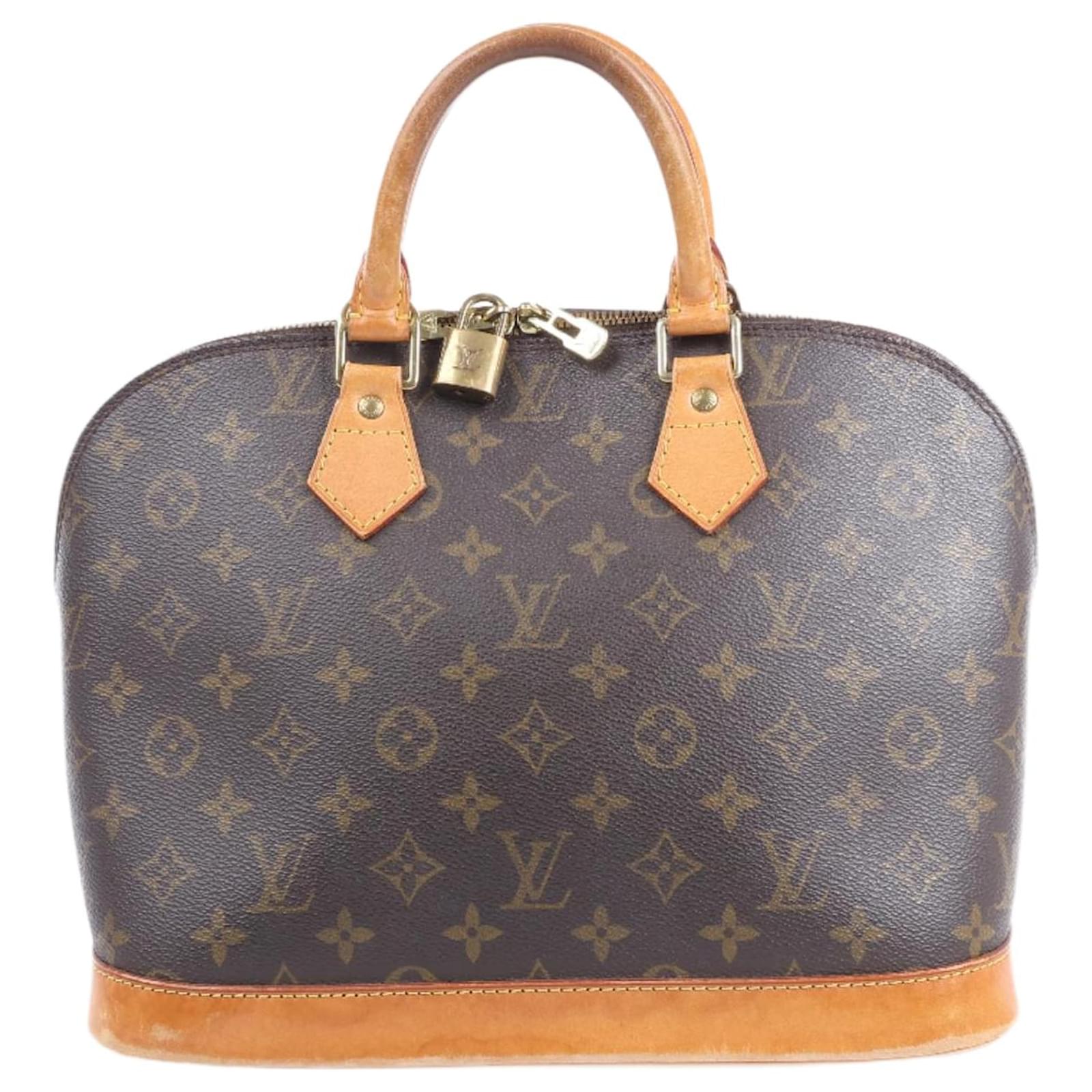 Louis Vuitton Monogram Canvas Alma PM Handbag M53151 Brown Leather  ref.2319599