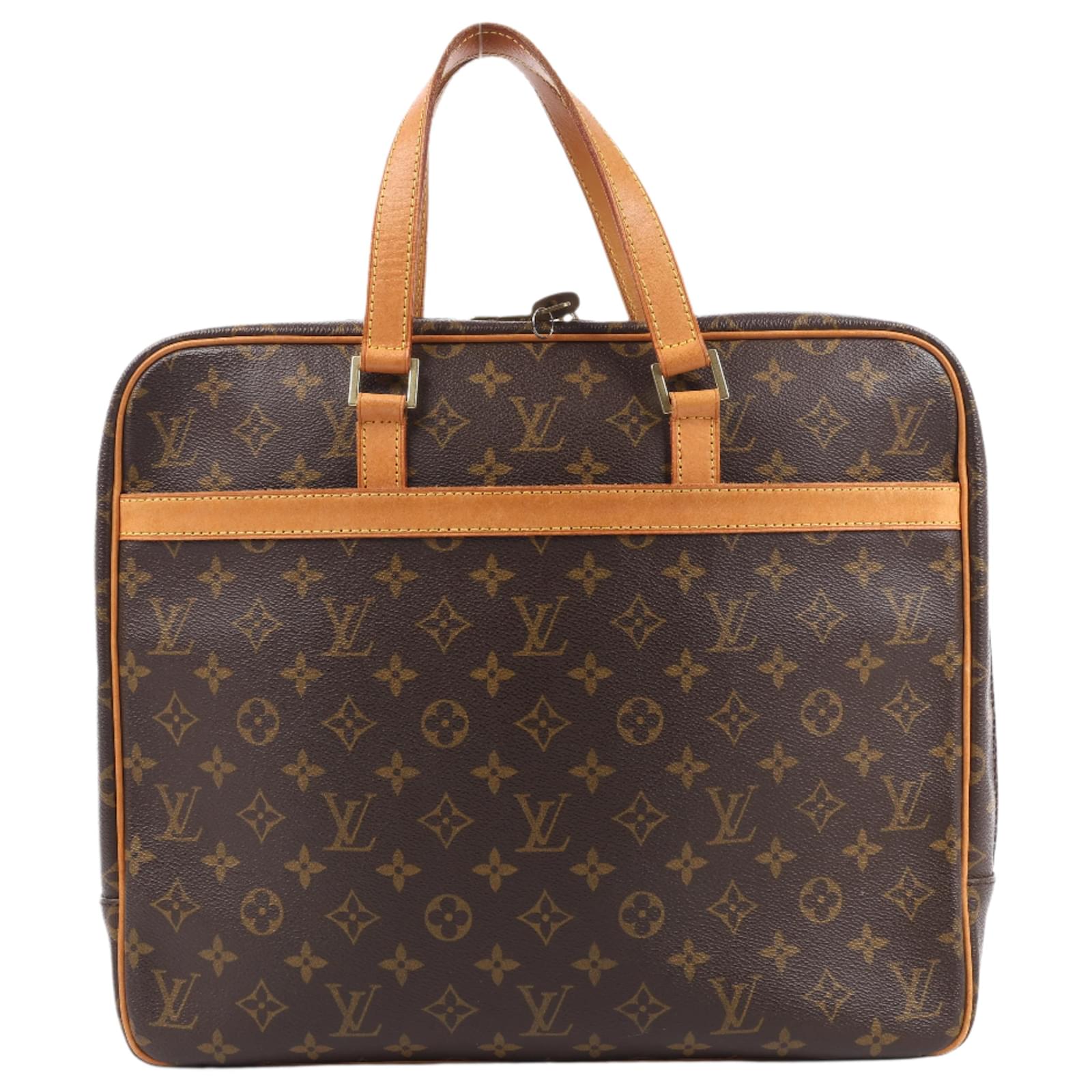 Louis Vuitton Monogram Porte Documents Pegase Handbag M53343 Brown Leather  ref.2319593